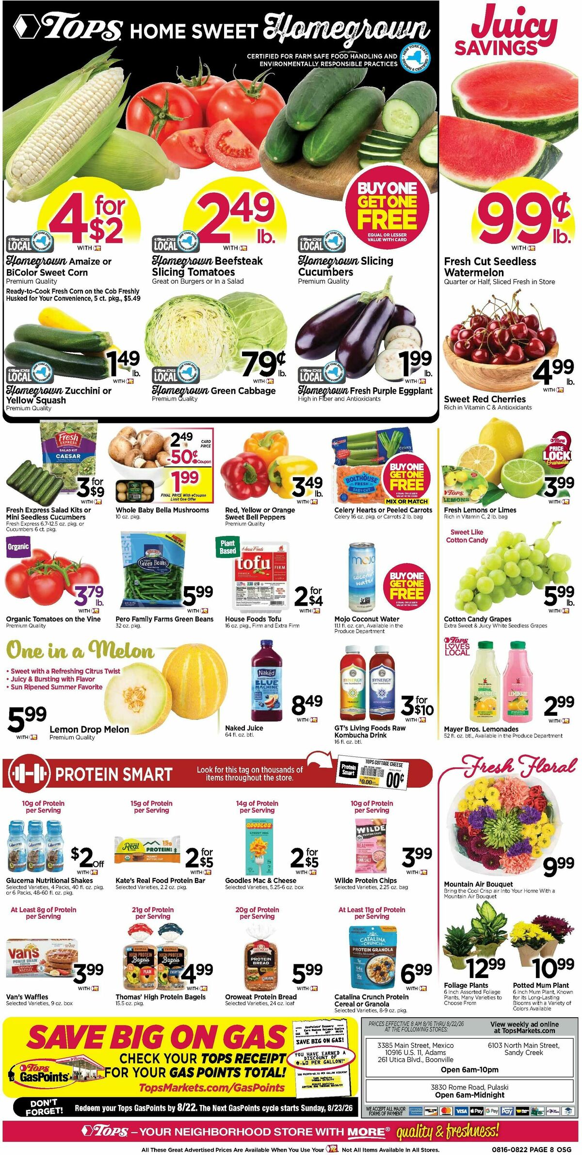 Tops Friendly Markets Weekly Ad from August 16