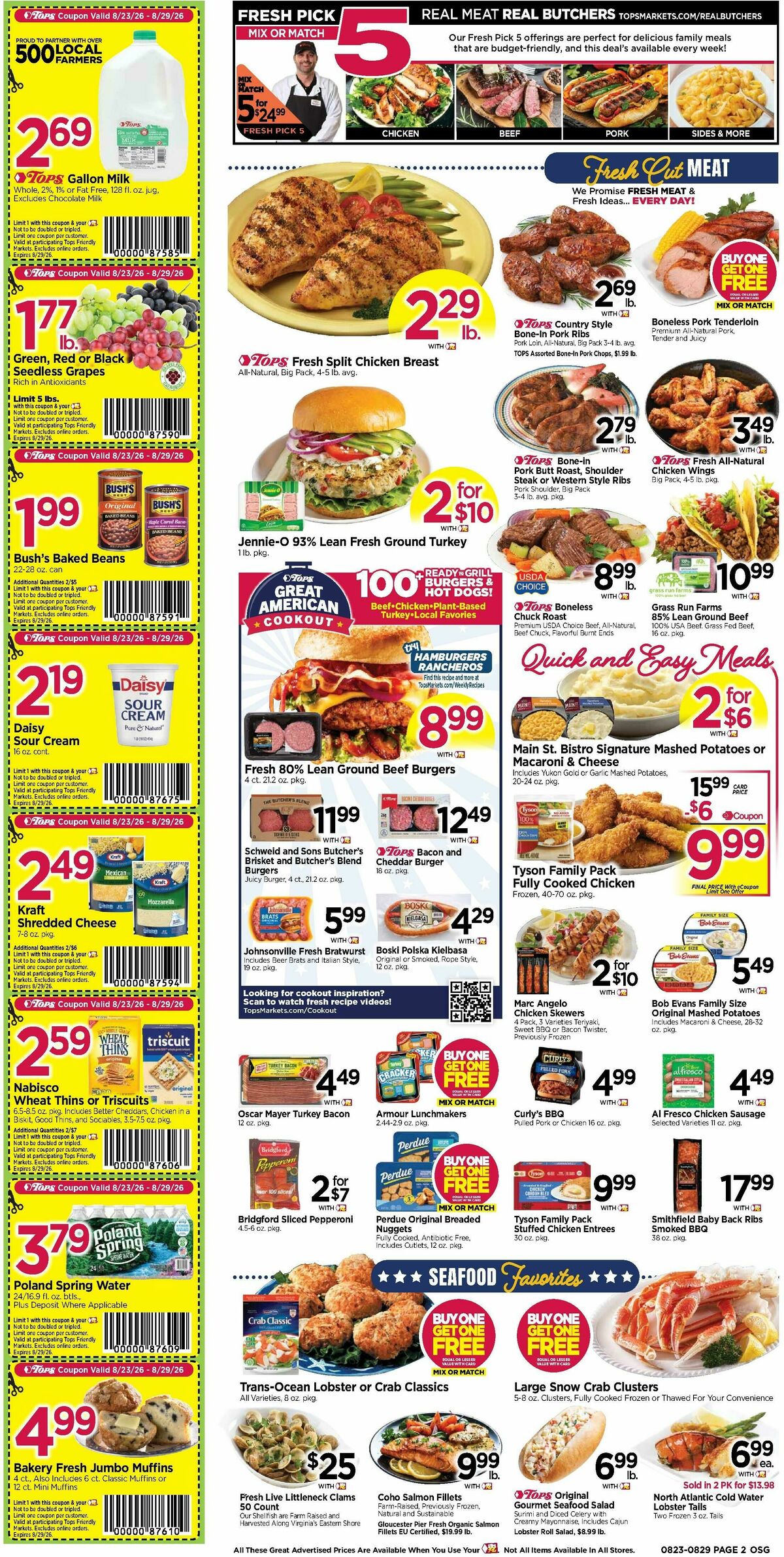 Tops Friendly Markets Weekly Ad from August 23