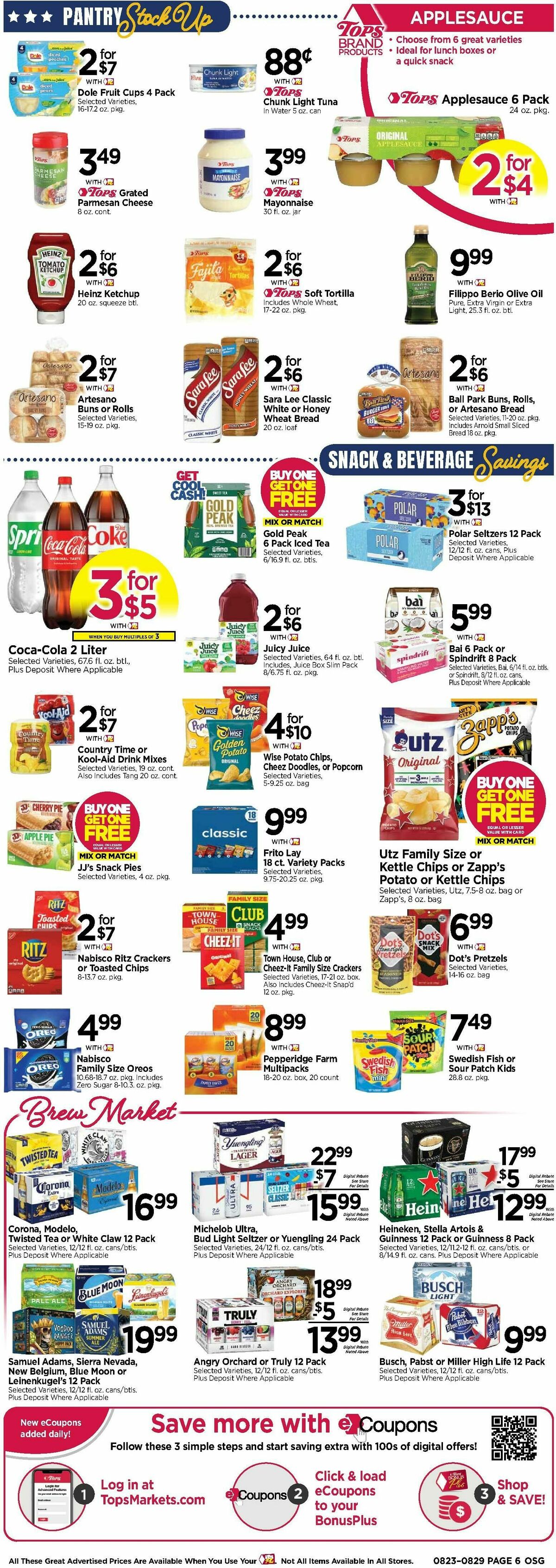 Tops Friendly Markets Weekly Ad from August 23