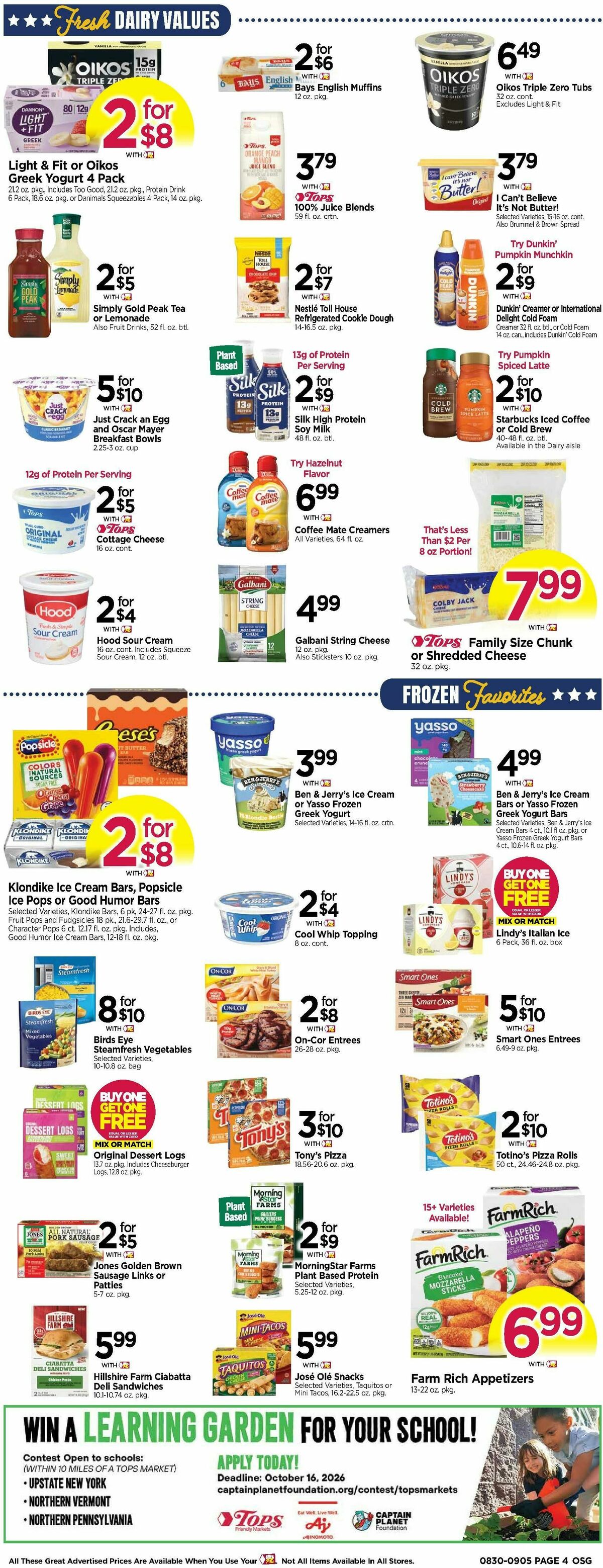Tops Friendly Markets Weekly Ad from August 30