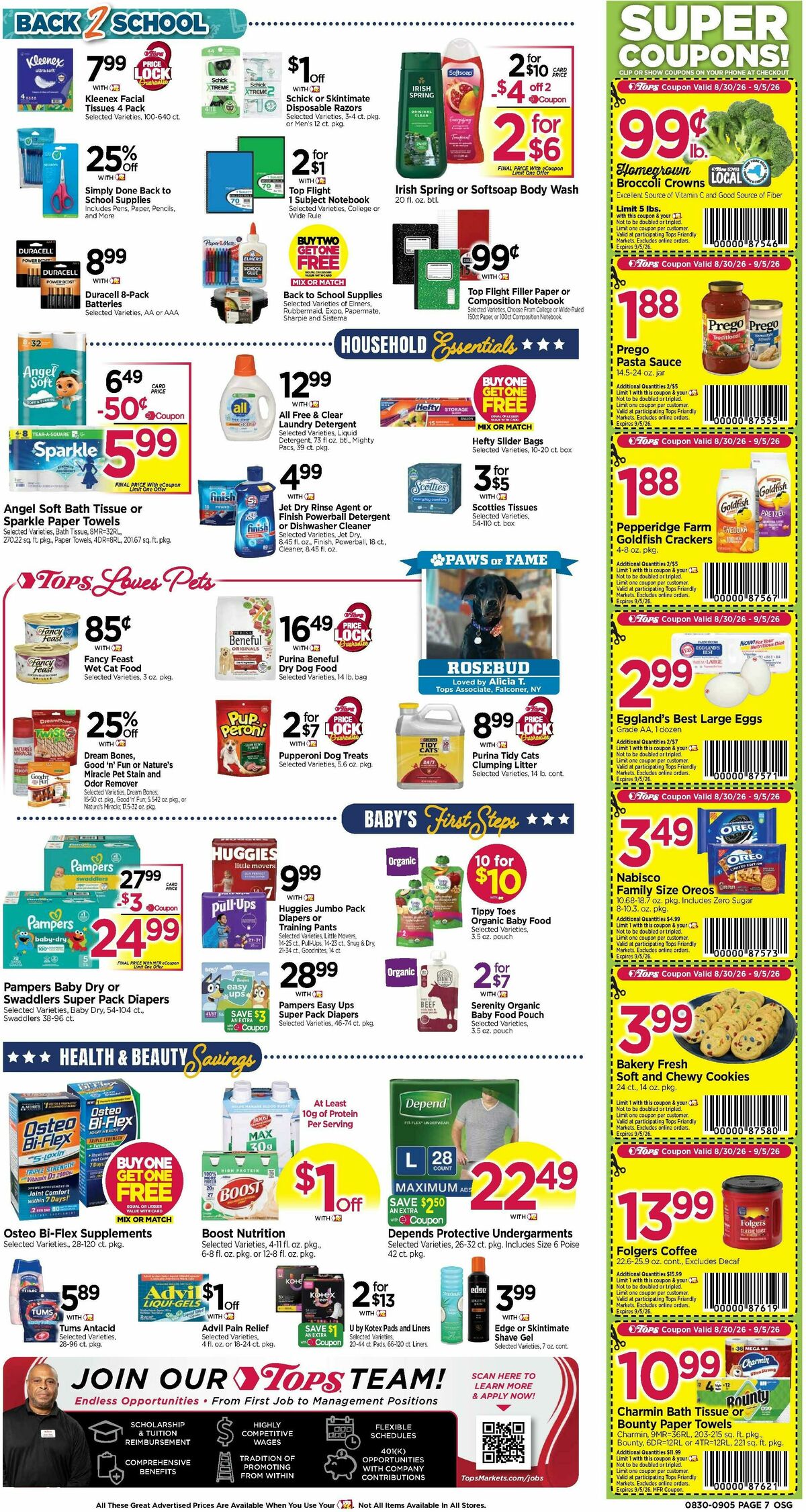 Tops Friendly Markets Weekly Ad from August 30
