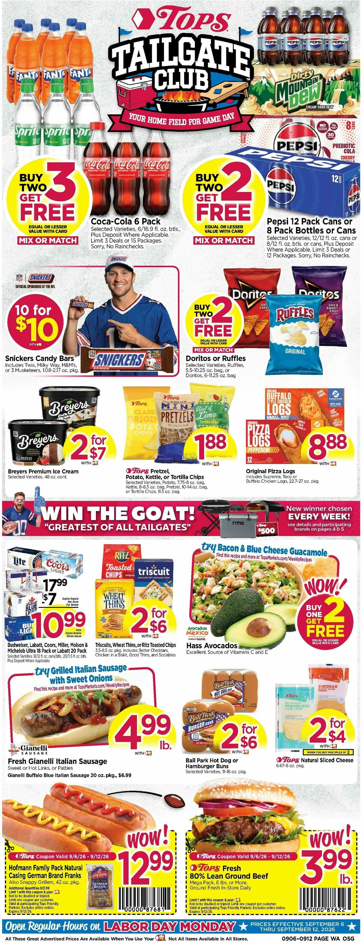 Tops Friendly Markets Weekly Ad from September 6