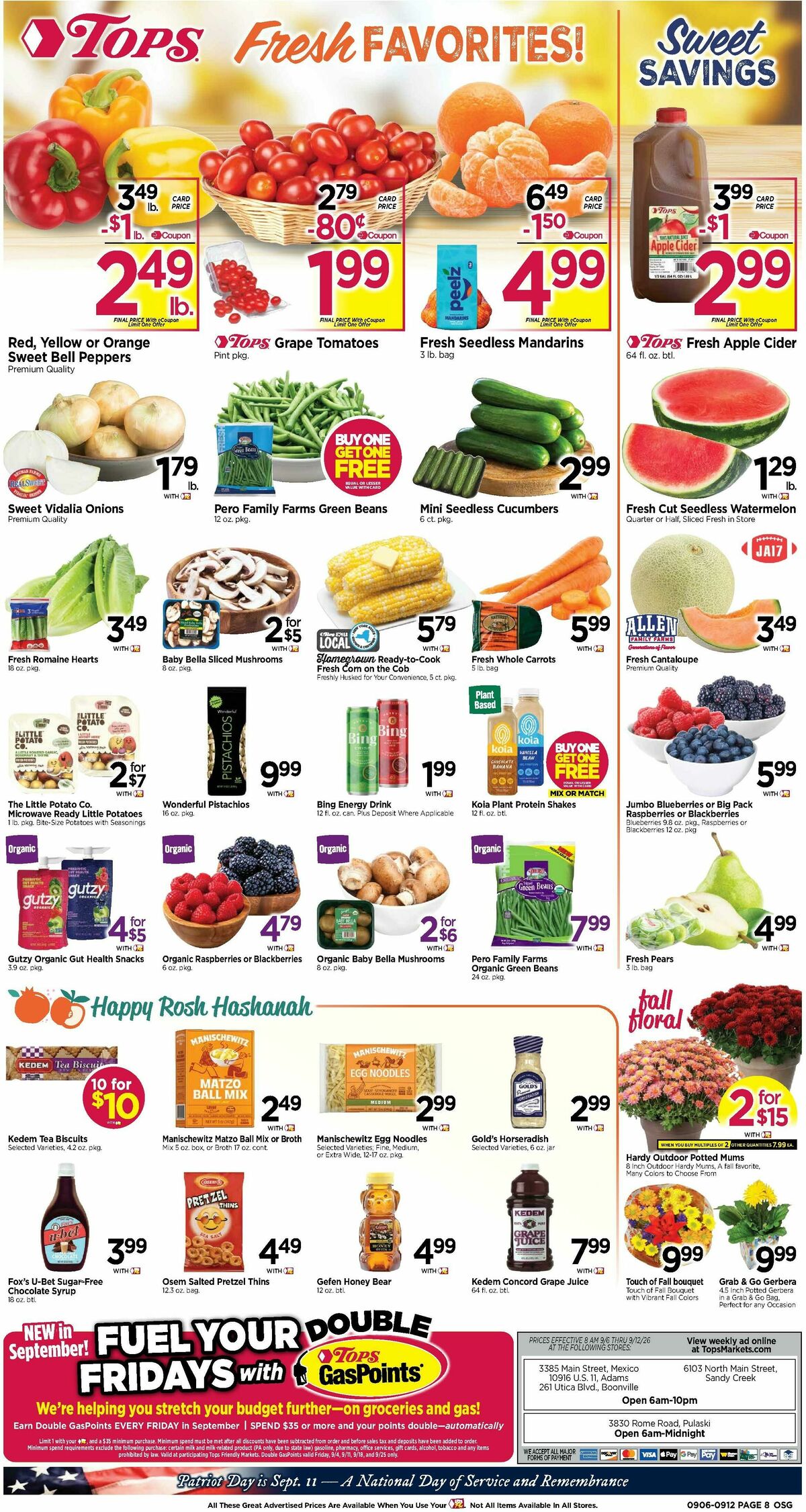 Tops Friendly Markets Weekly Ad from September 6