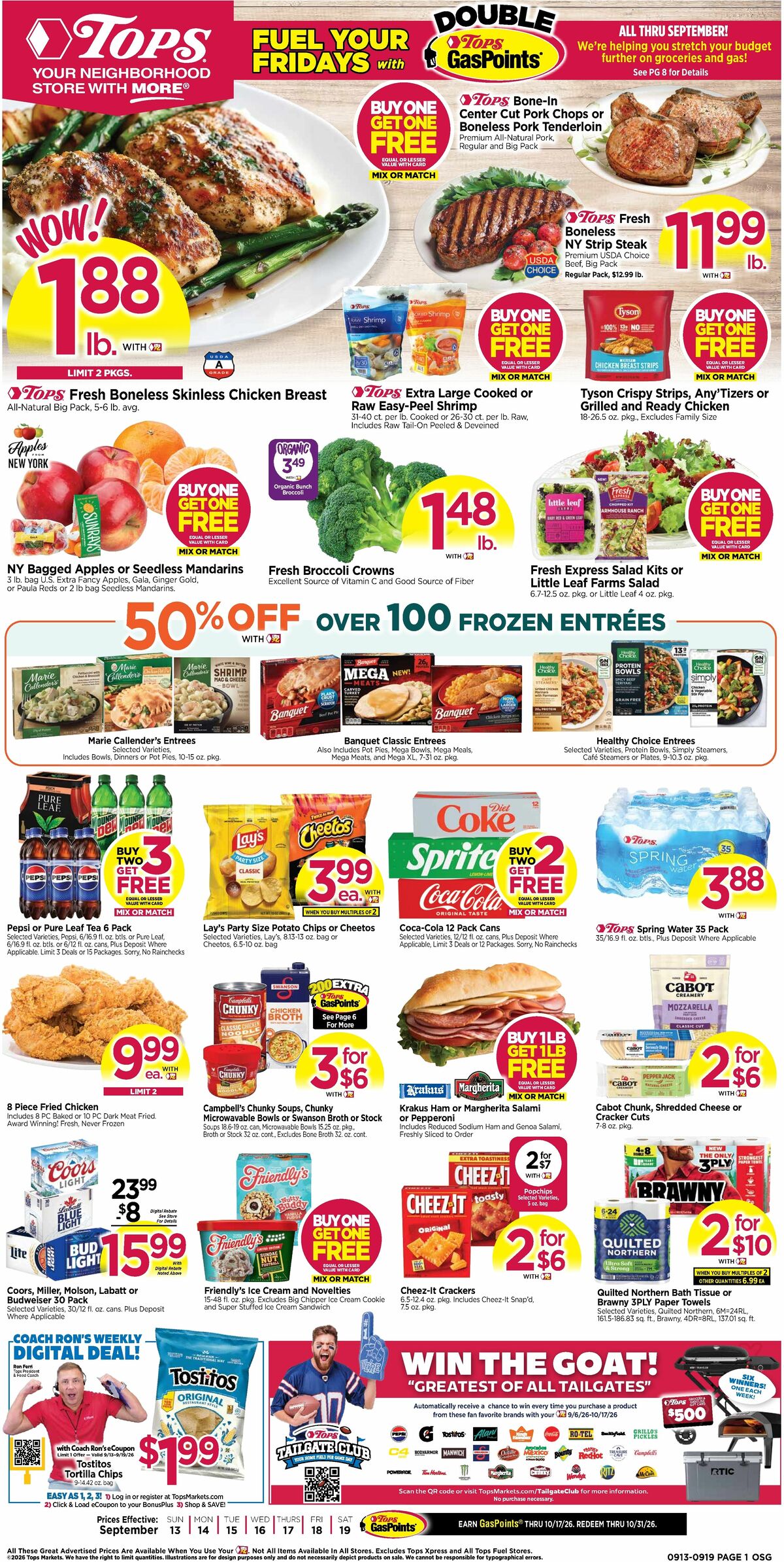Tops Friendly Markets Weekly Ad from September 13