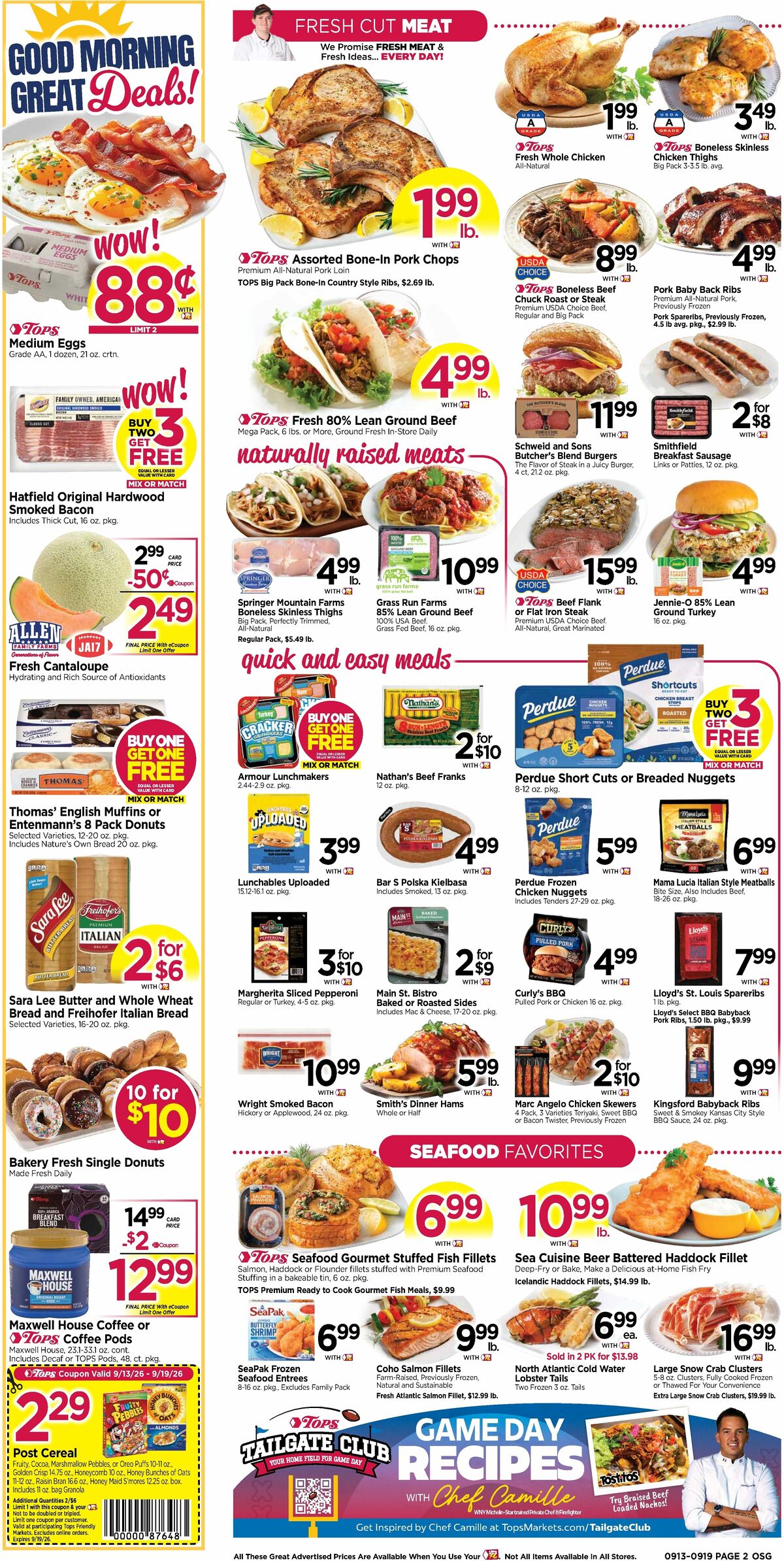 Tops Friendly Markets Weekly Ad from September 13