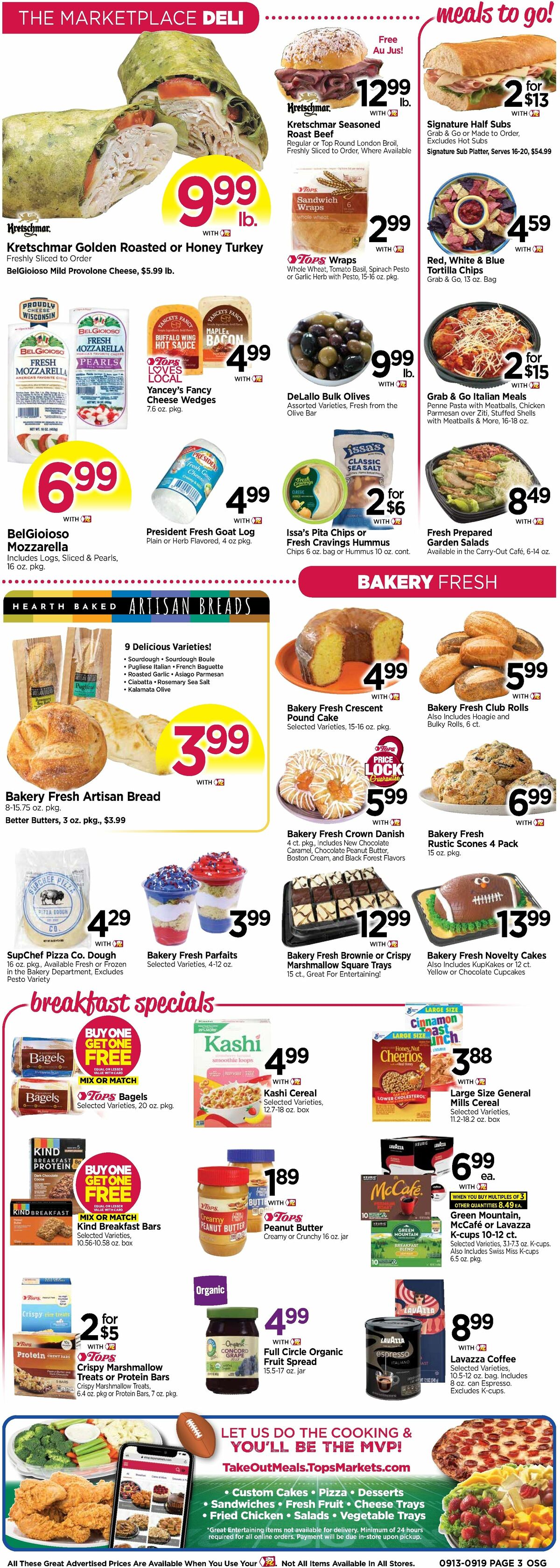 Tops Friendly Markets Weekly Ad from September 13