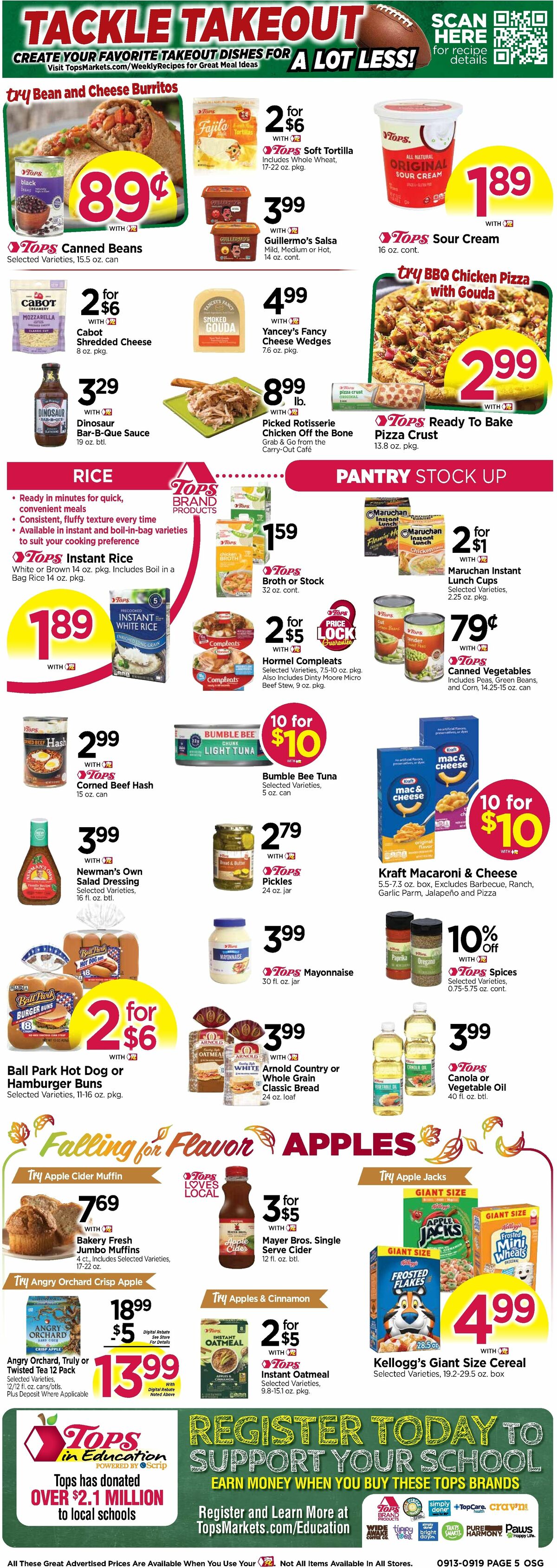 Tops Friendly Markets Weekly Ad from September 13