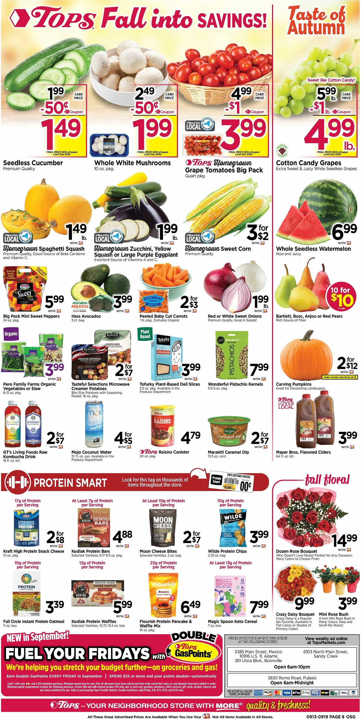 Tops Friendly Markets Weekly Ad from September 13
