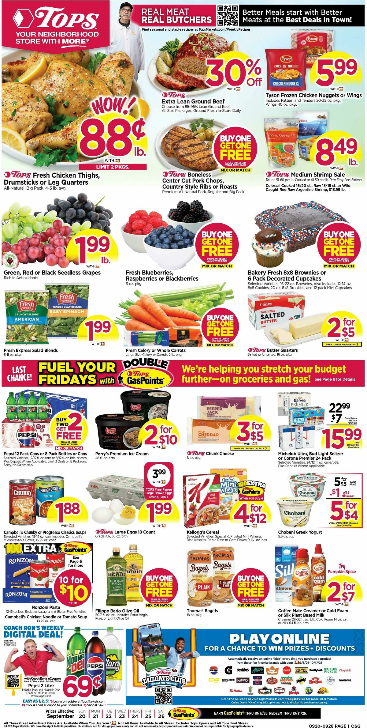 Tops Friendly Markets Weekly Ad from September 20
