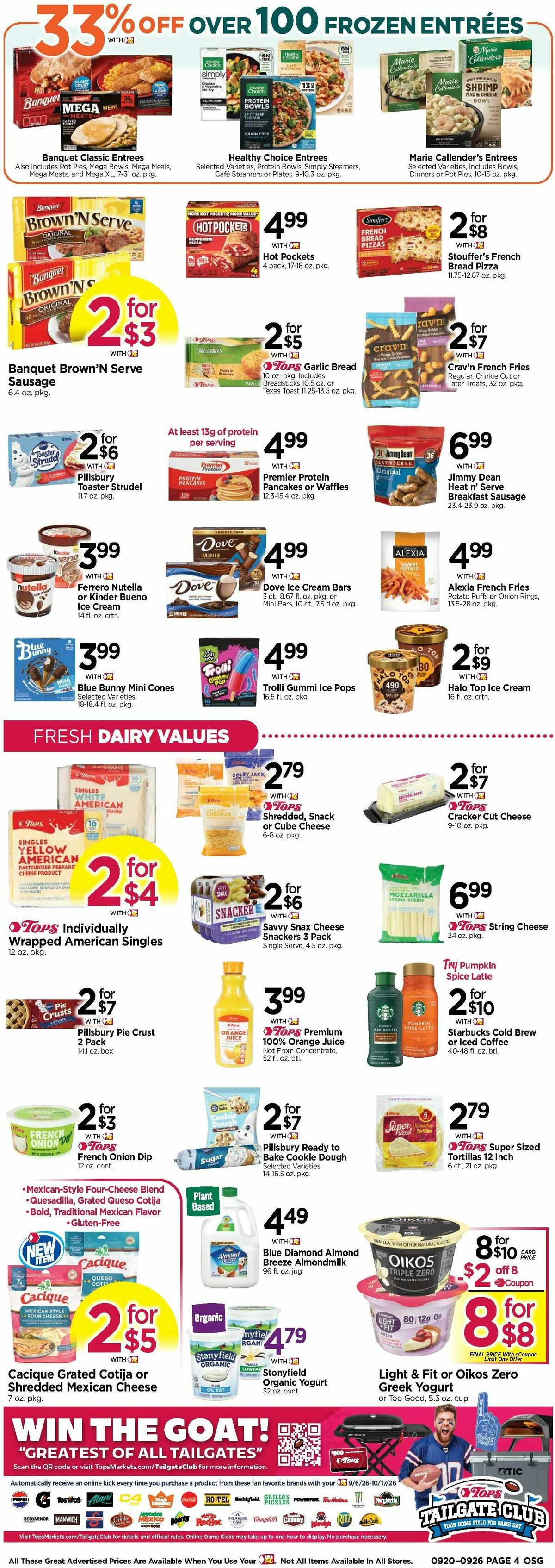 Tops Friendly Markets Weekly Ad from September 20