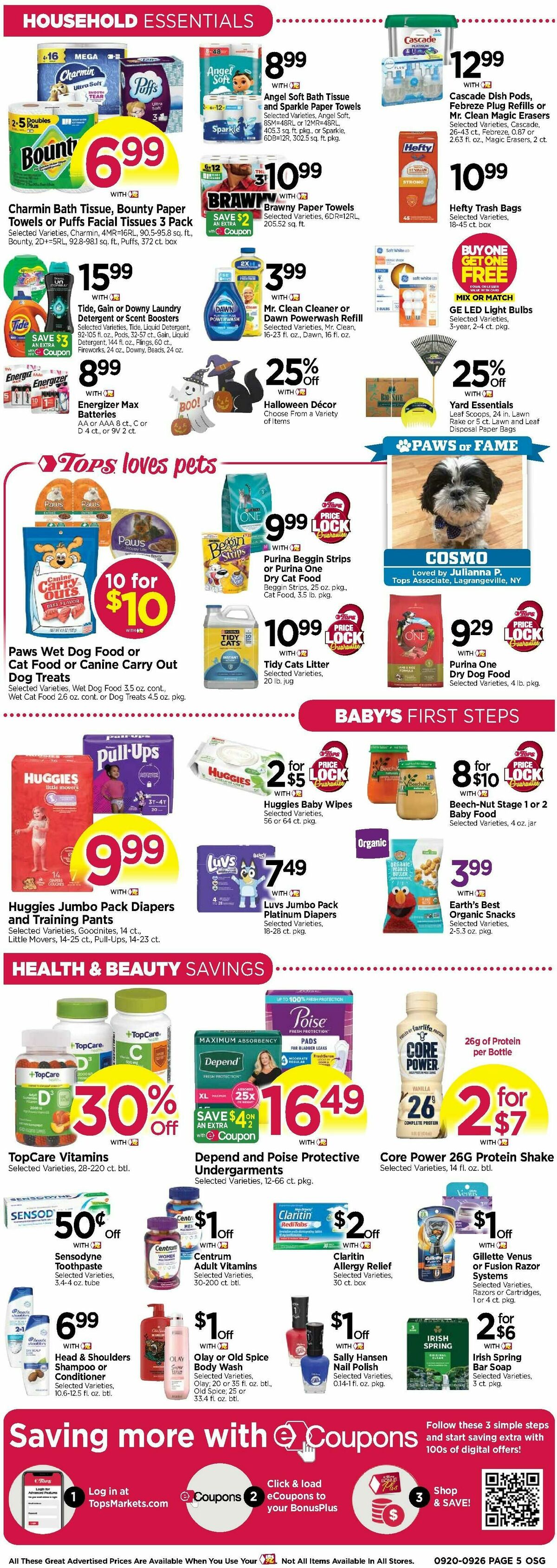 Tops Friendly Markets Weekly Ad from September 20