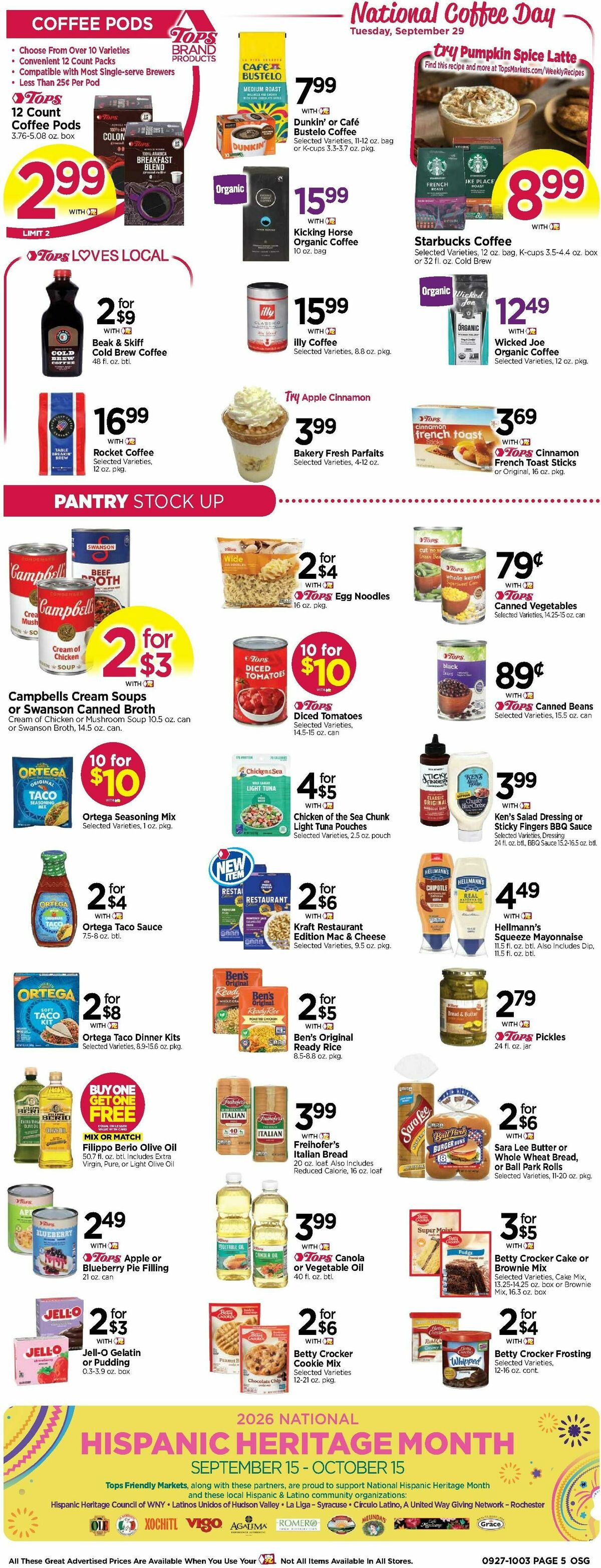 Tops Friendly Markets Weekly Ad from September 27