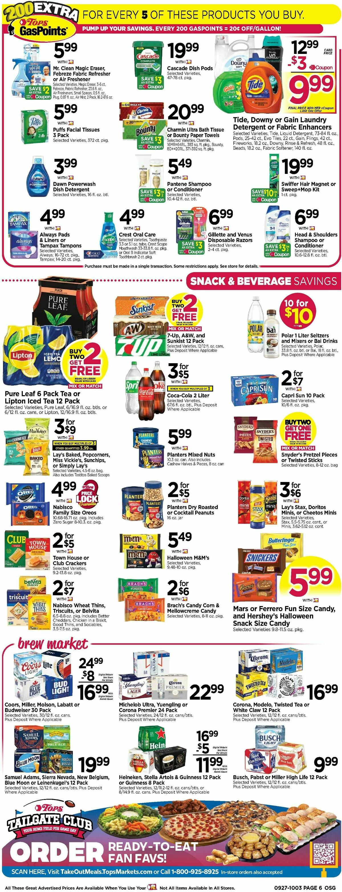 Tops Friendly Markets Weekly Ad from September 27