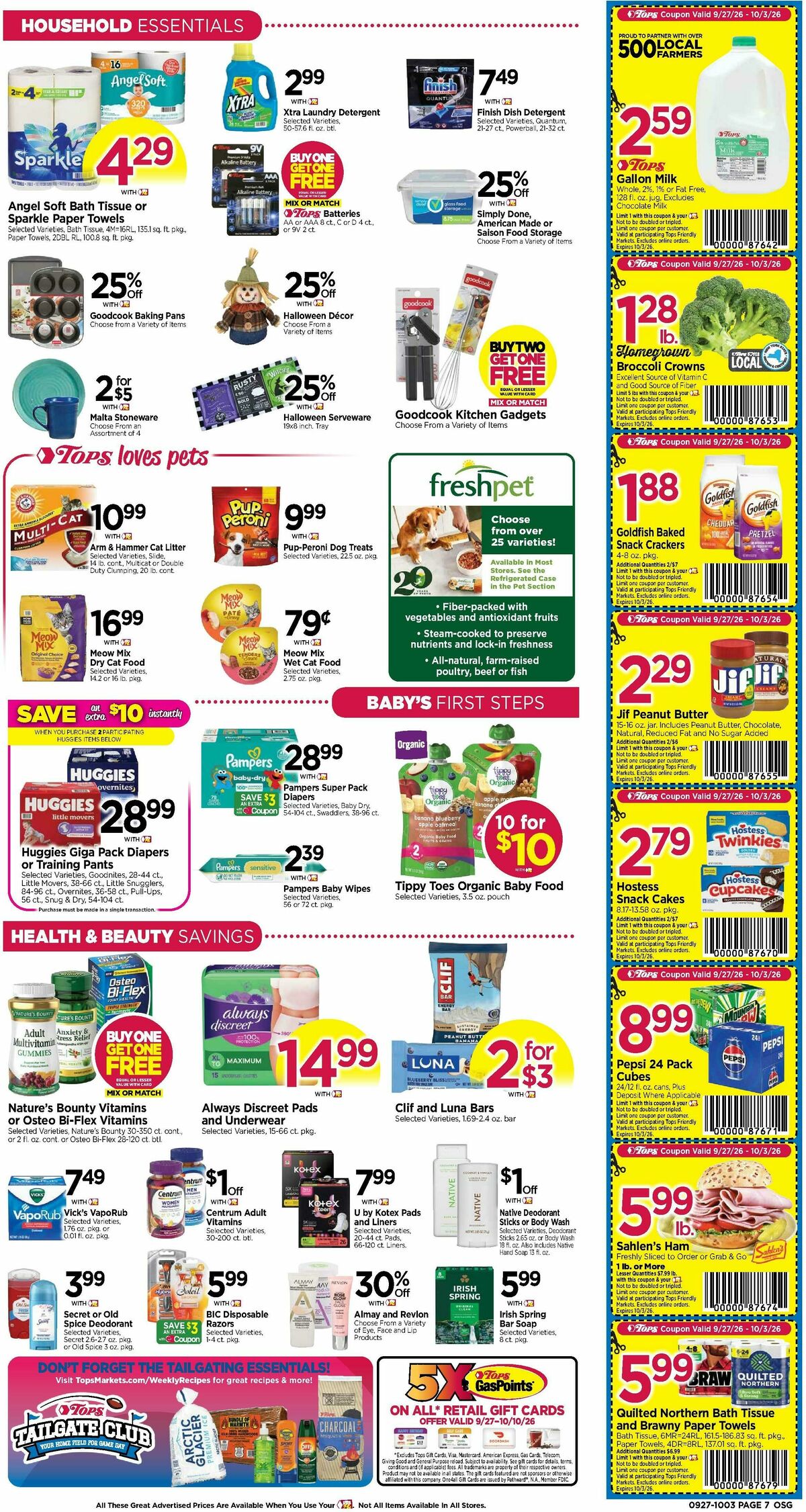 Tops Friendly Markets Weekly Ad from September 27