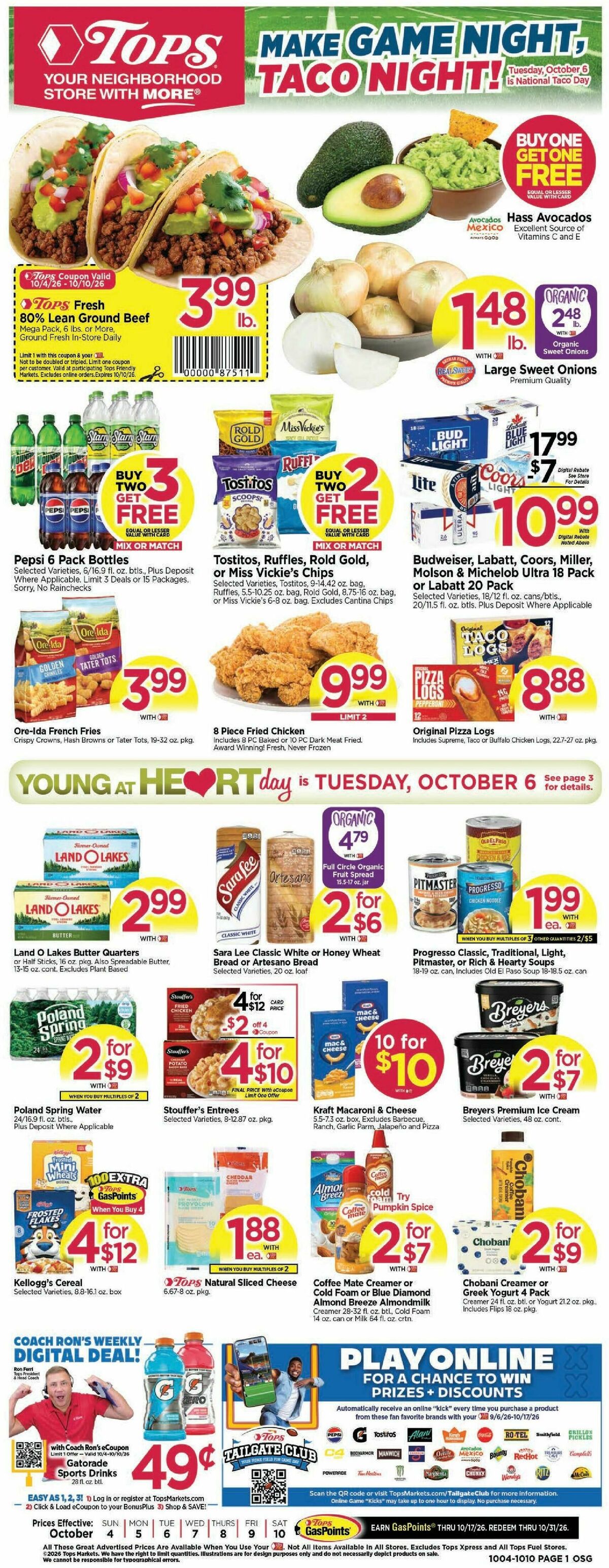 Tops Friendly Markets Weekly Ad from October 4