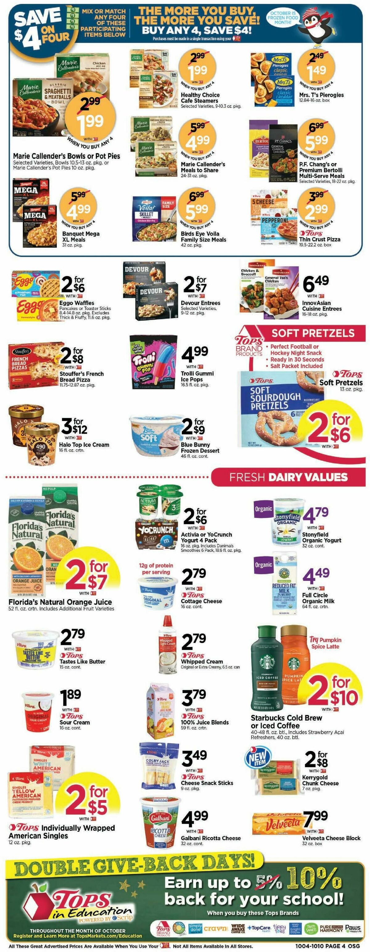 Tops Friendly Markets Weekly Ad from October 4