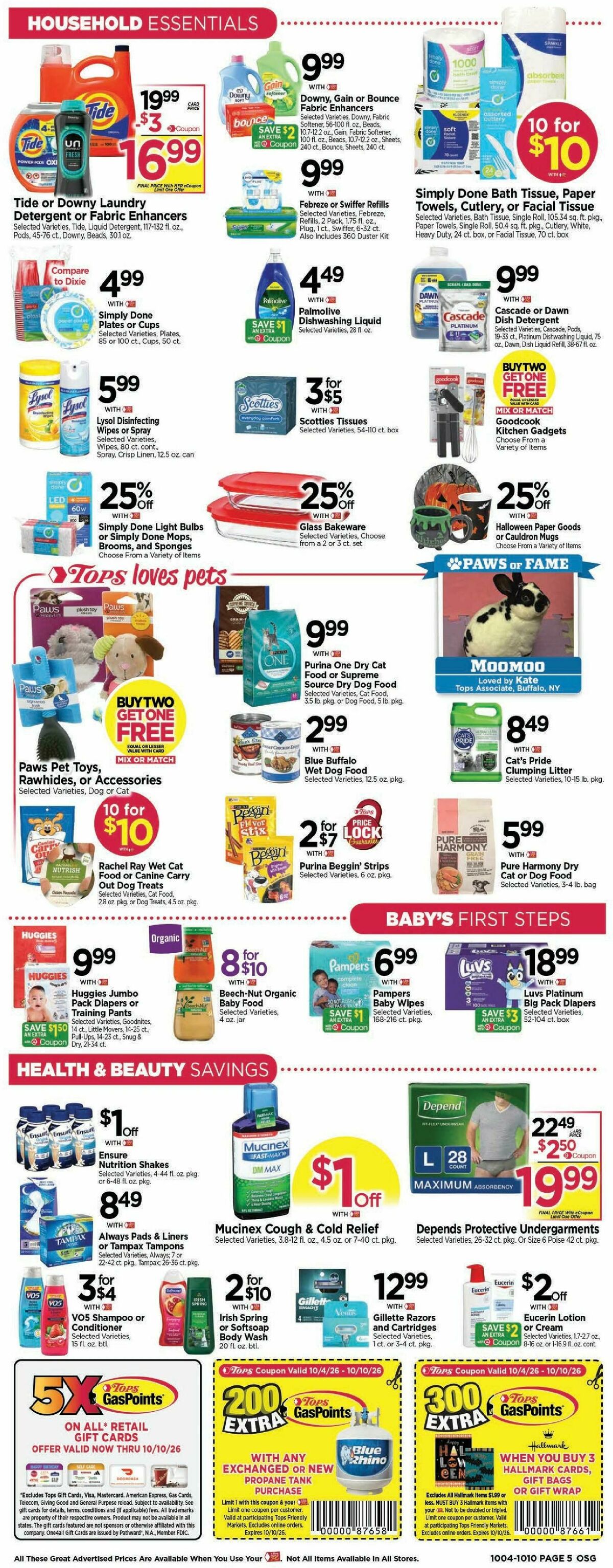 Tops Friendly Markets Weekly Ad from October 4