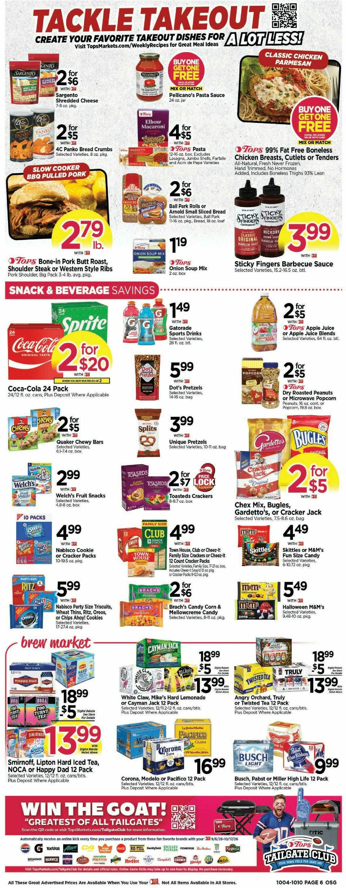 Tops Friendly Markets Weekly Ad from October 4