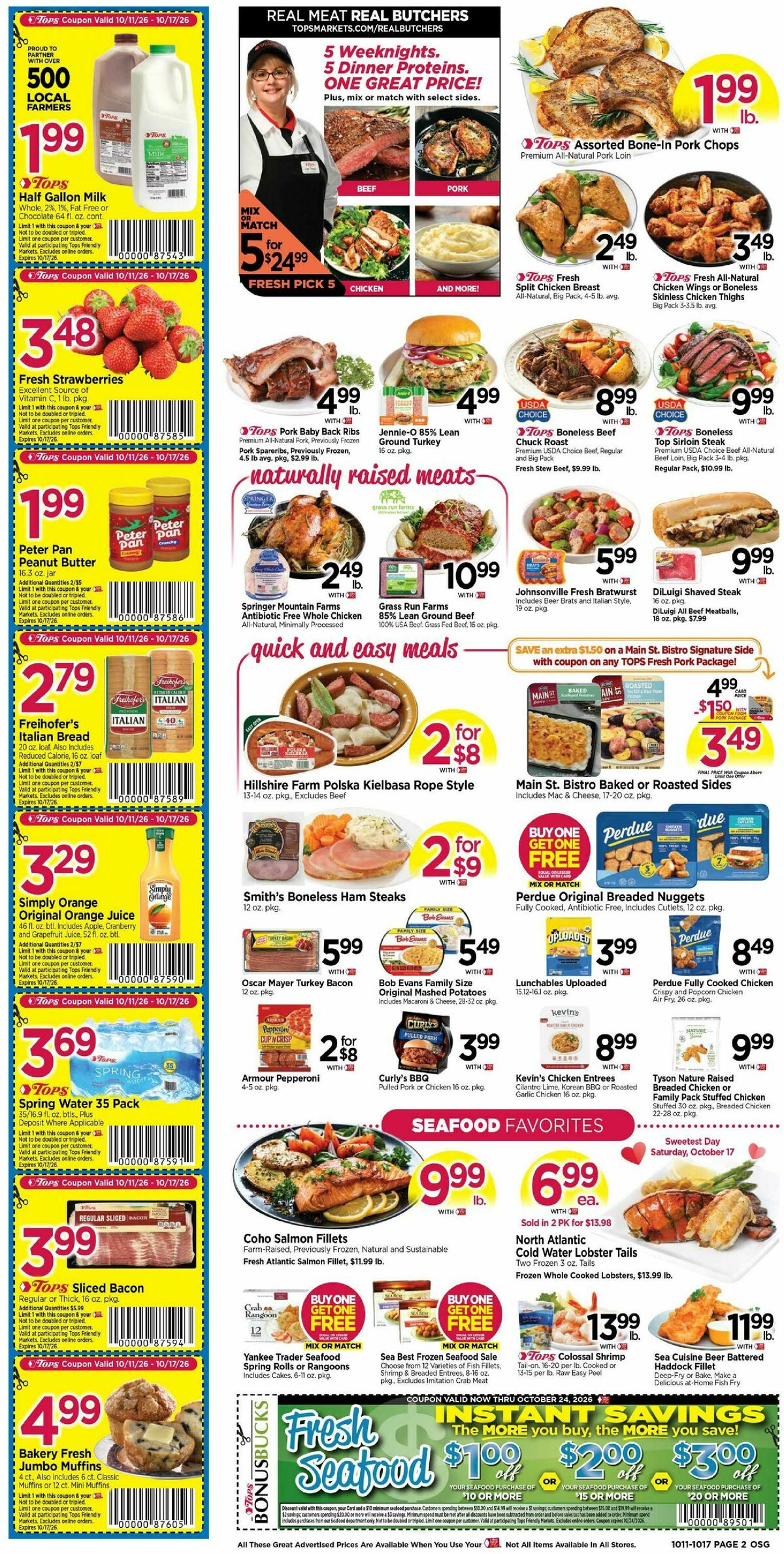 Tops Friendly Markets Weekly Ad from October 11