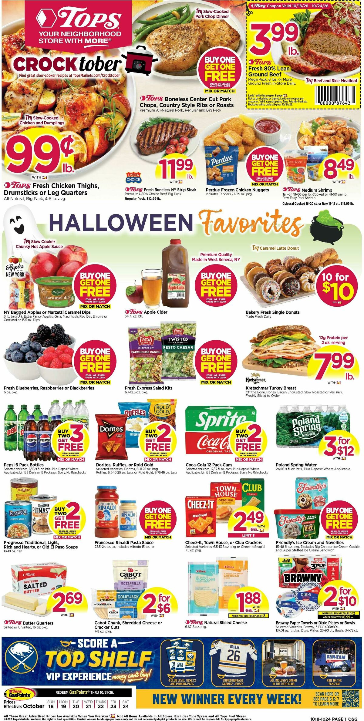 Tops Friendly Markets Weekly Ad from October 18