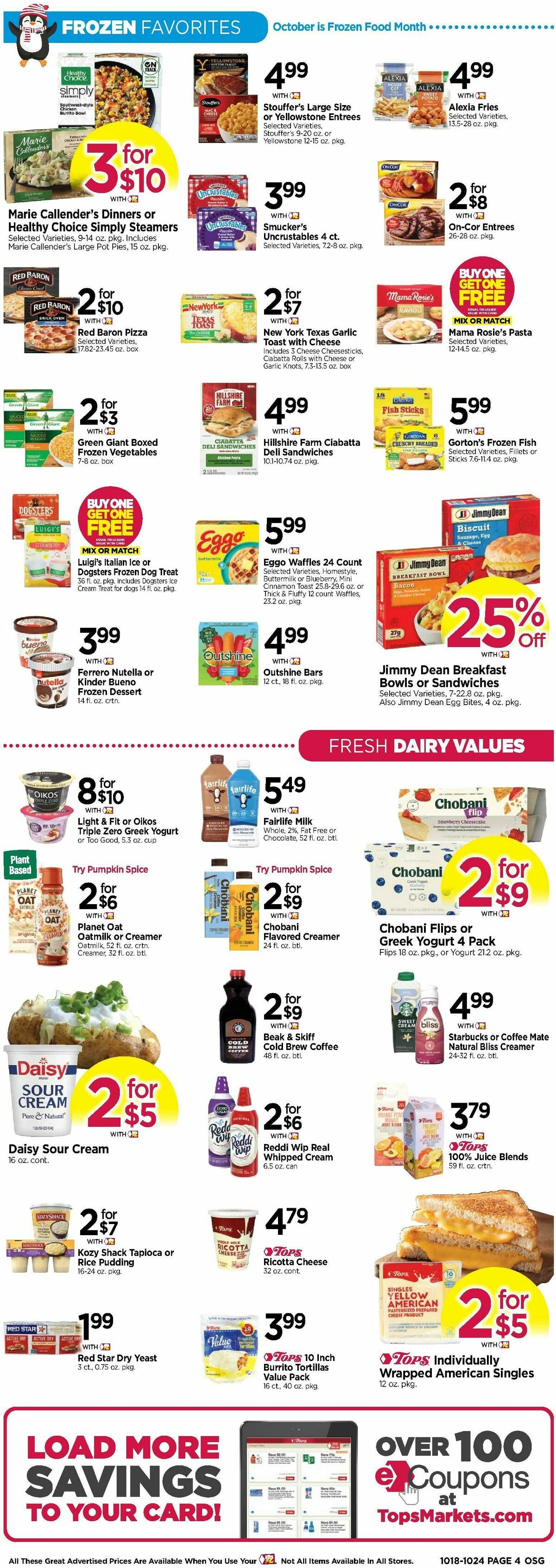 Tops Friendly Markets Weekly Ad from October 18
