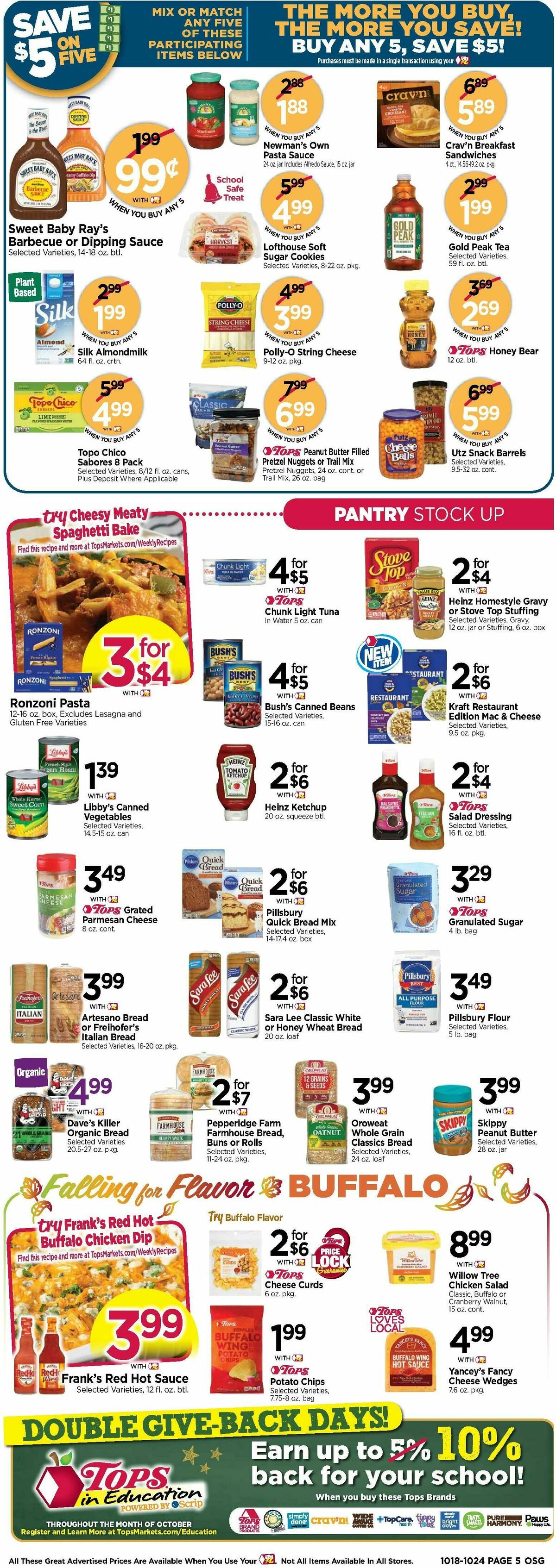 Tops Friendly Markets Weekly Ad from October 18