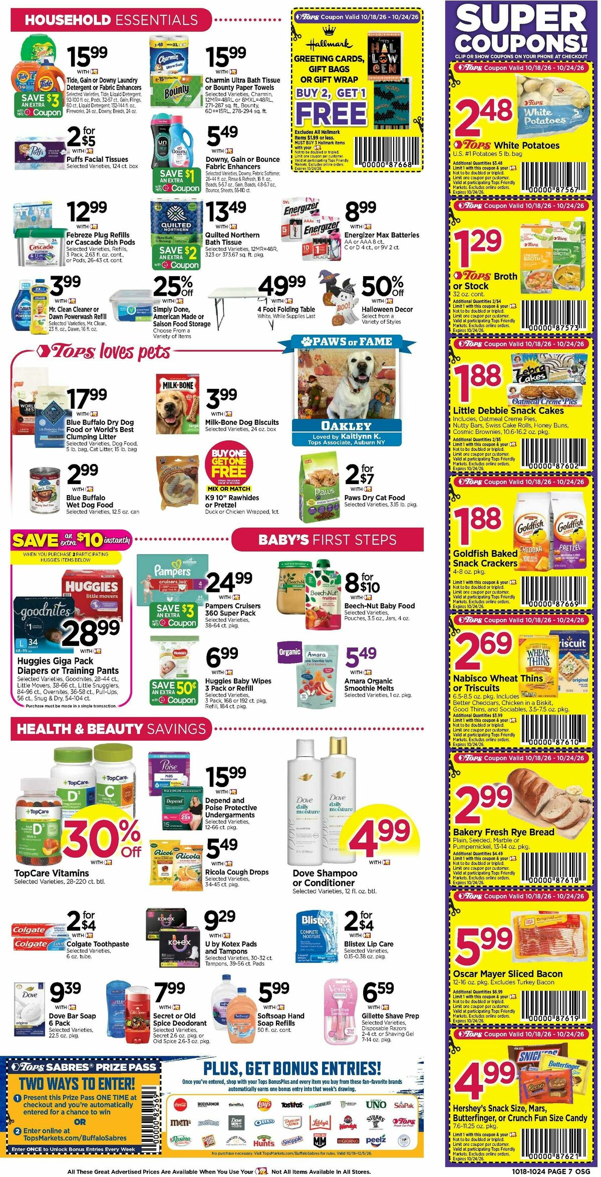 Tops Friendly Markets Weekly Ad from October 18