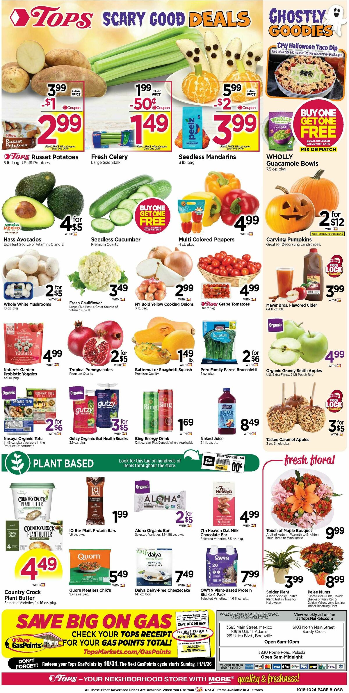 Tops Friendly Markets Weekly Ad from October 18