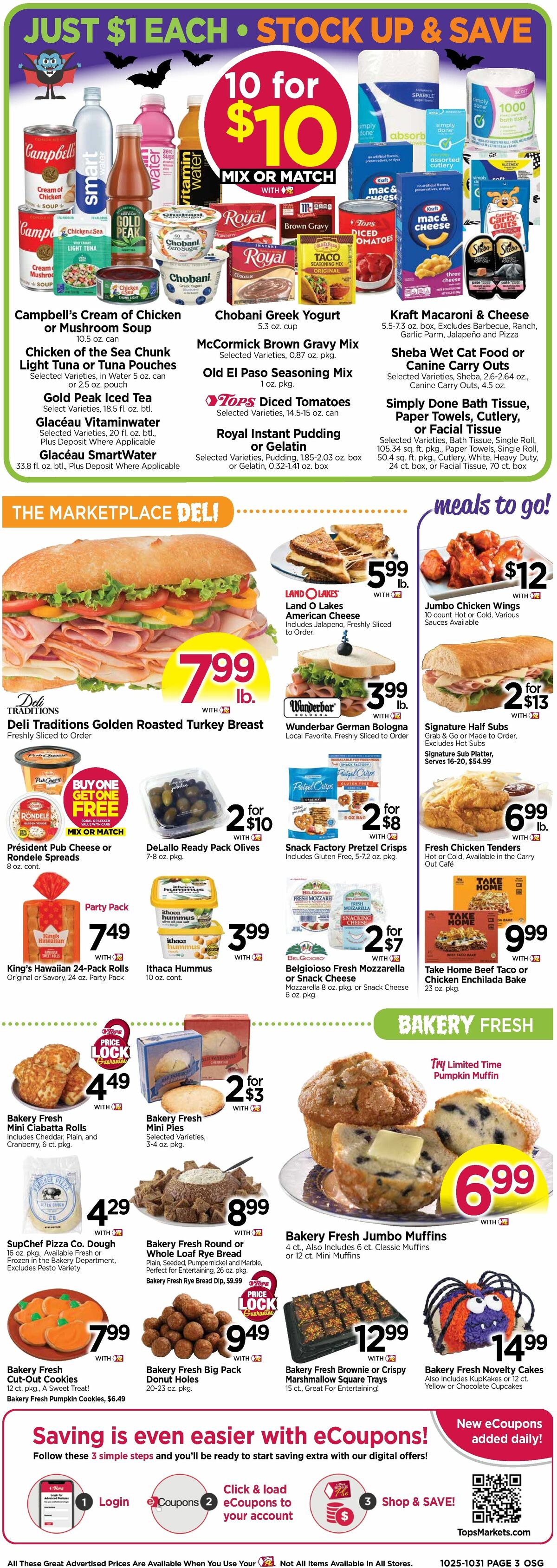 Tops Friendly Markets Weekly Ad from October 25