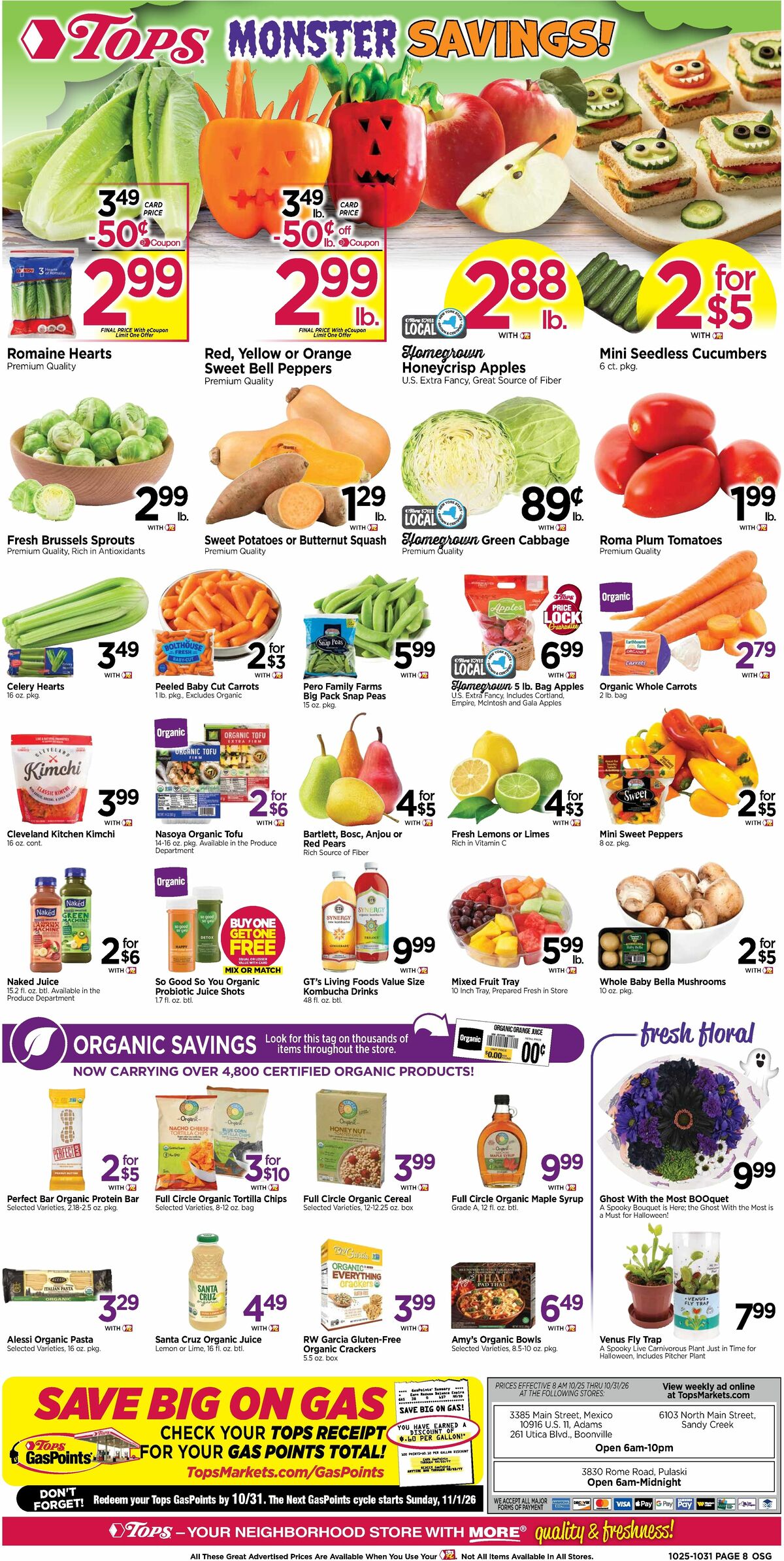 Tops Friendly Markets Weekly Ad from October 25