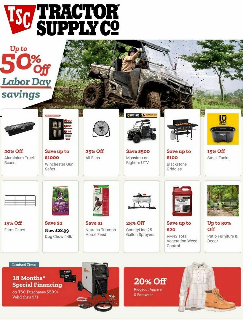Tractor Supply Weekly Ad from August 19
