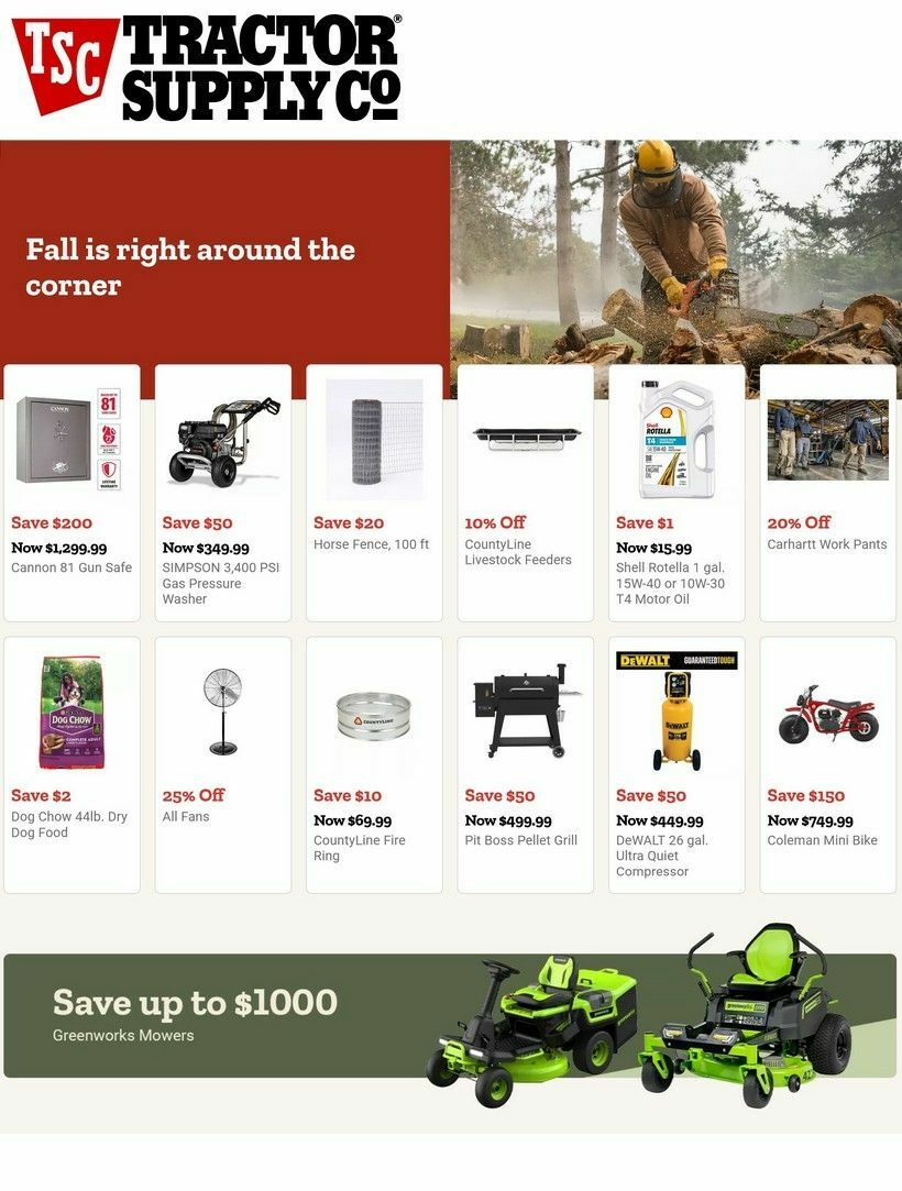 Tractor Supply Weekly Ad from September 2