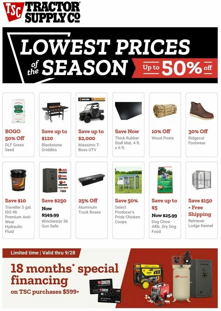 Tractor Supply Weekly Ad from September 22