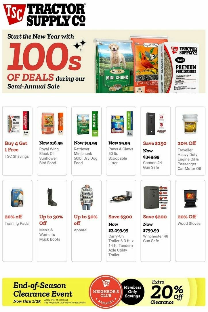 Tractor Supply Weekly Ad from January 12