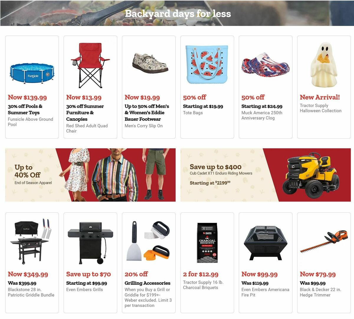 Tractor Supply Weekly Ad from August 10