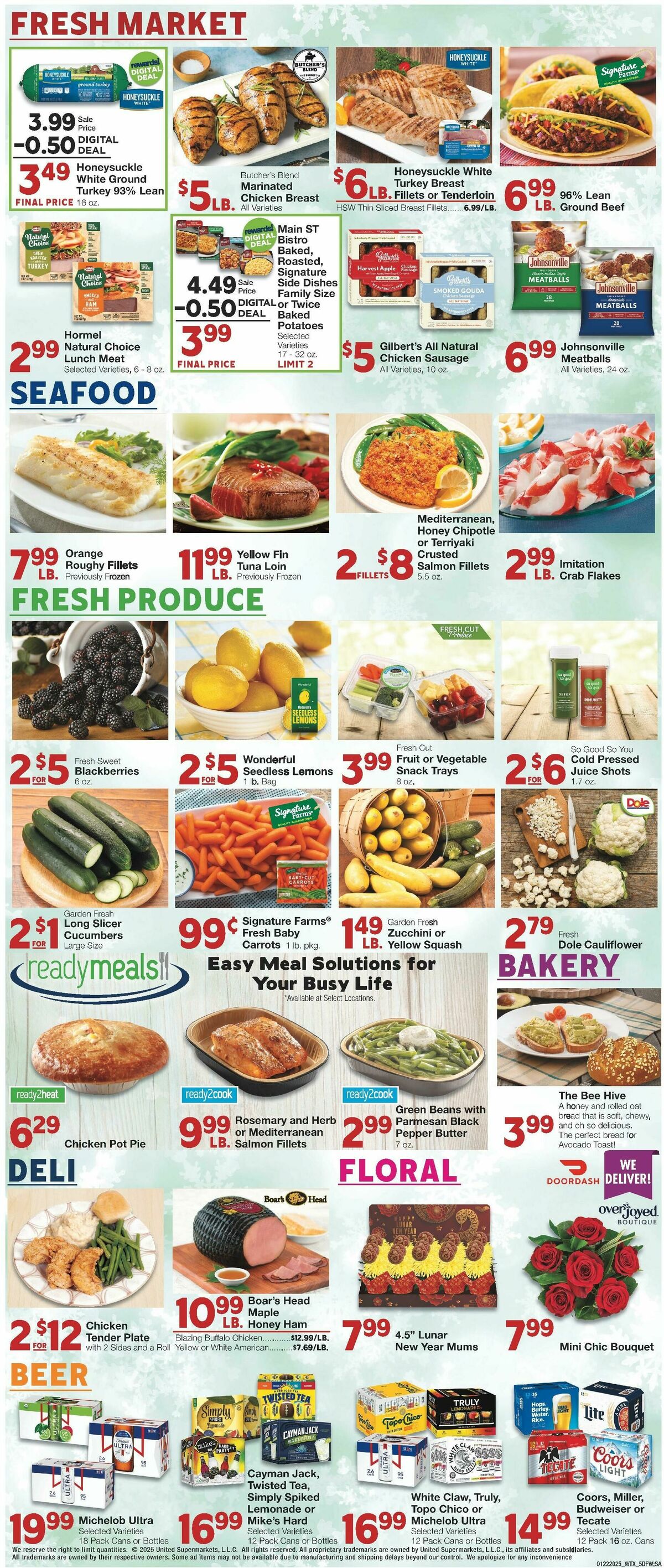 United Supermarkets Weekly Ad from January 22