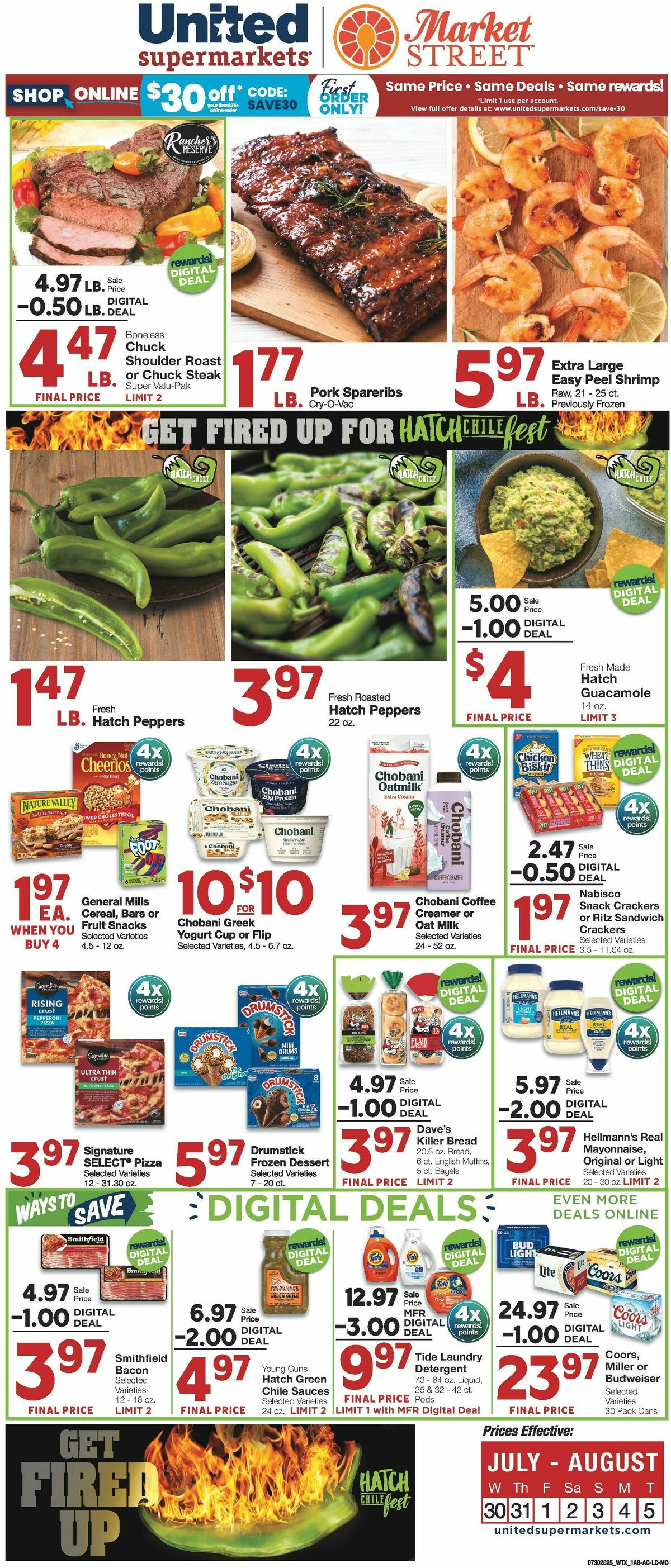 United Supermarkets Weekly Ad from July 30