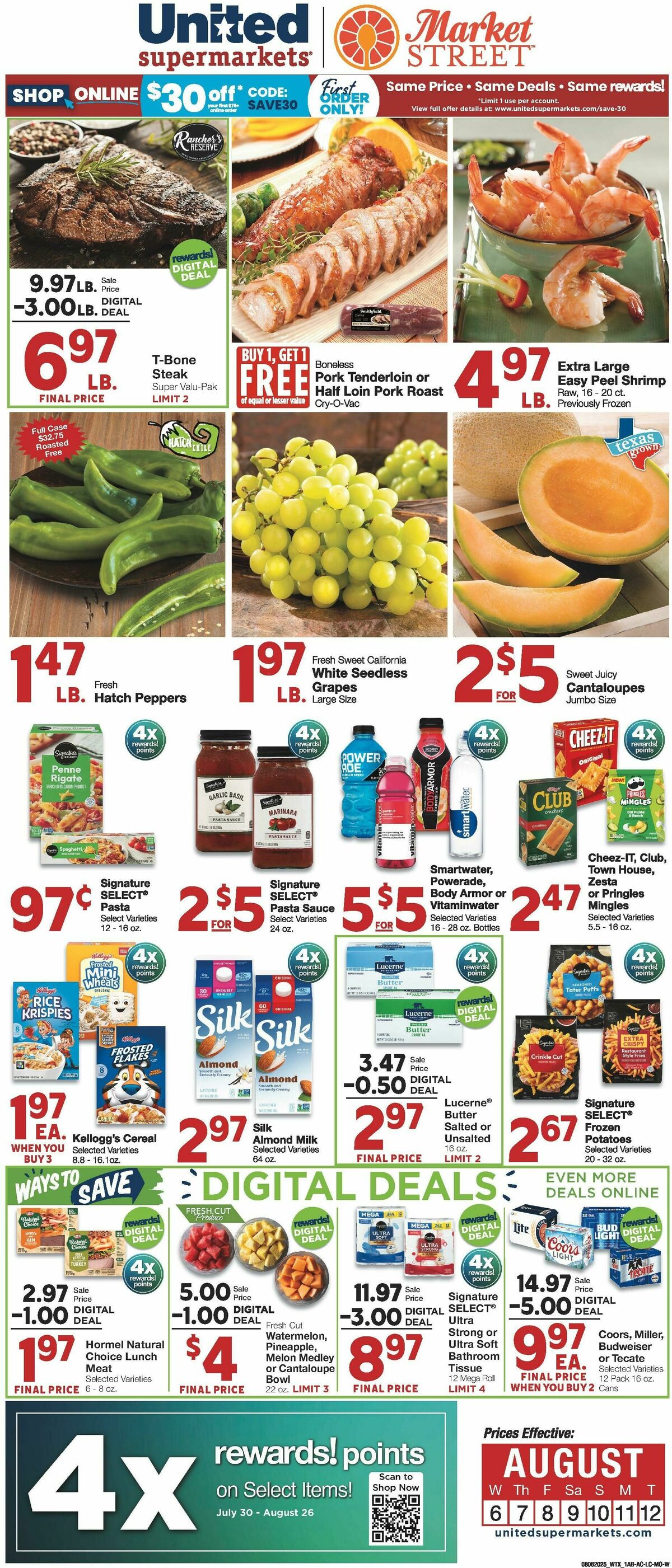 United Supermarkets Weekly Ad from August 6