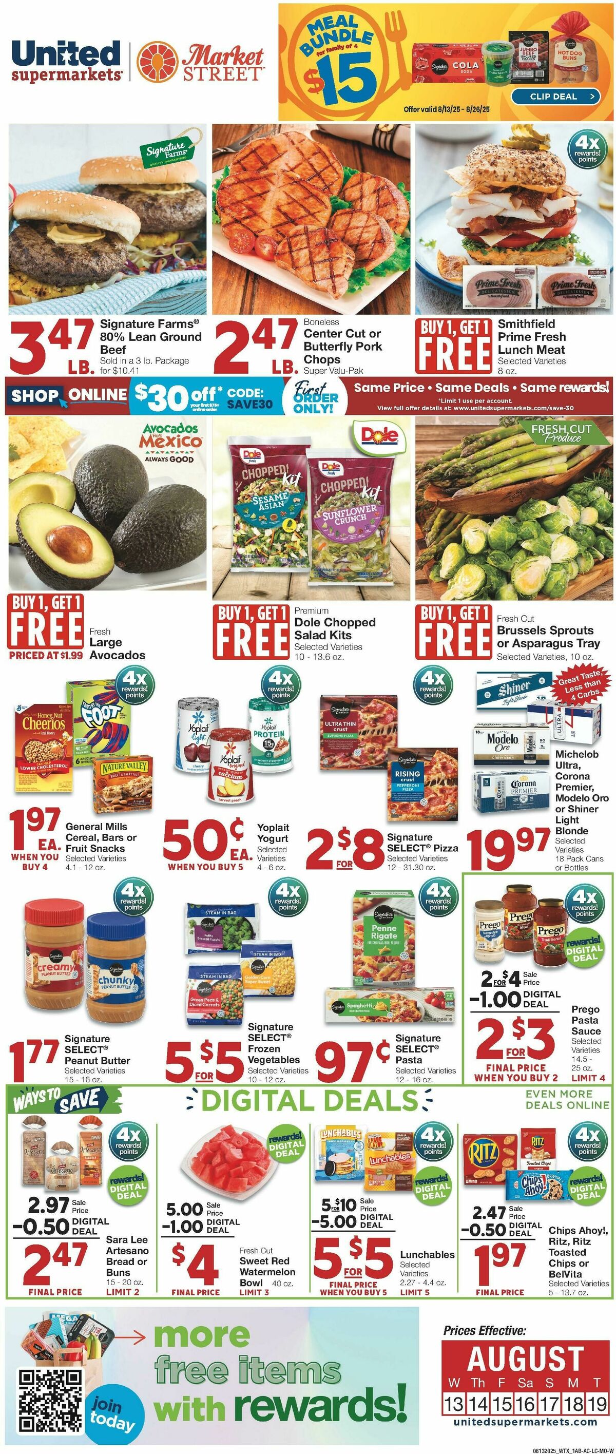 United Supermarkets Weekly Ad from August 13