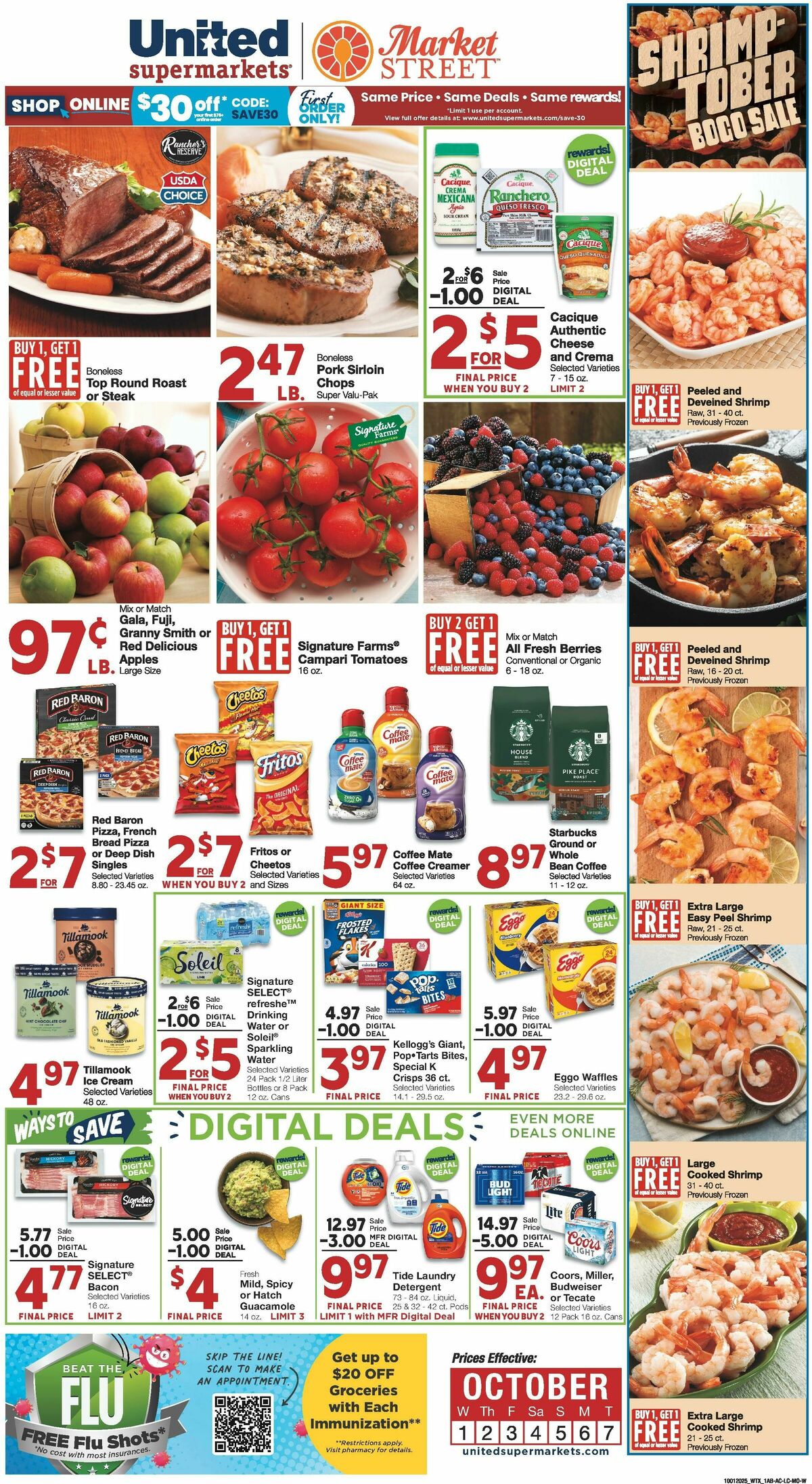 United Supermarkets Weekly Ad from October 1