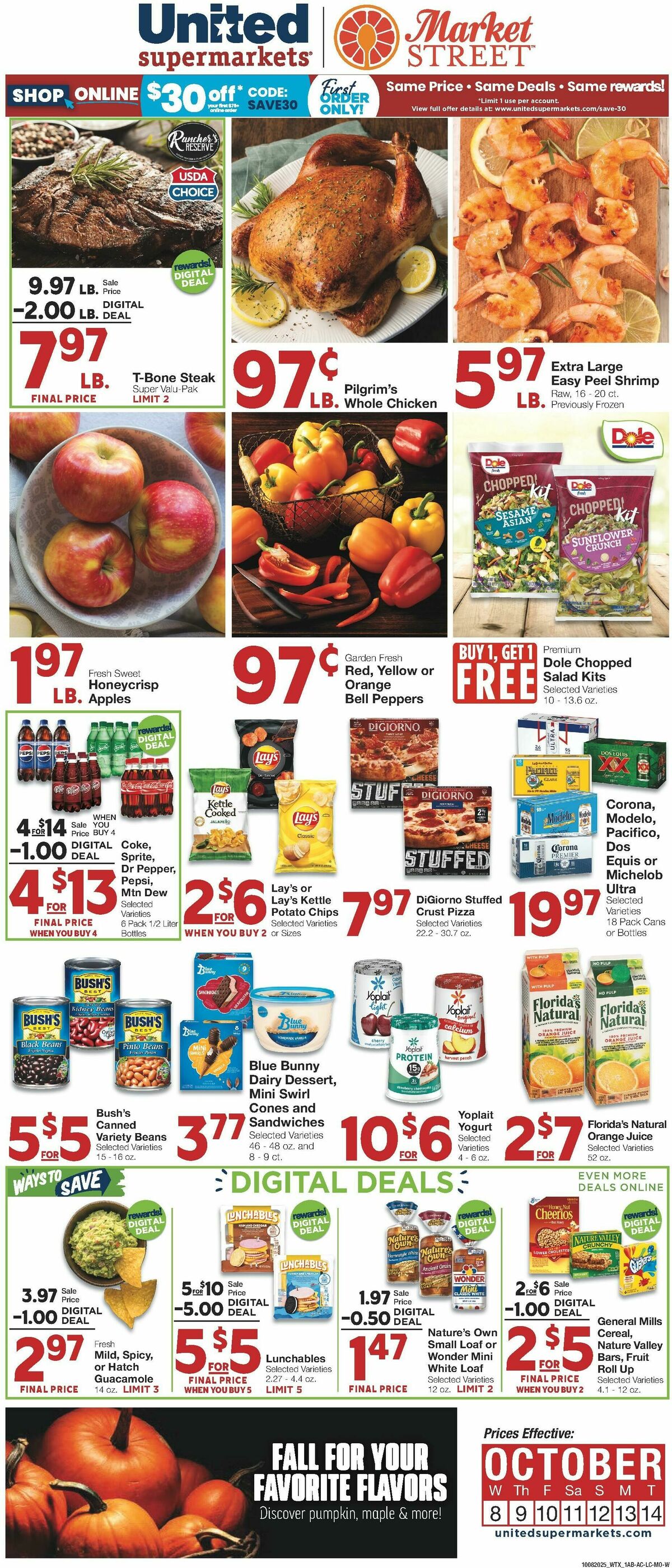 United Supermarkets Weekly Ad from October 8