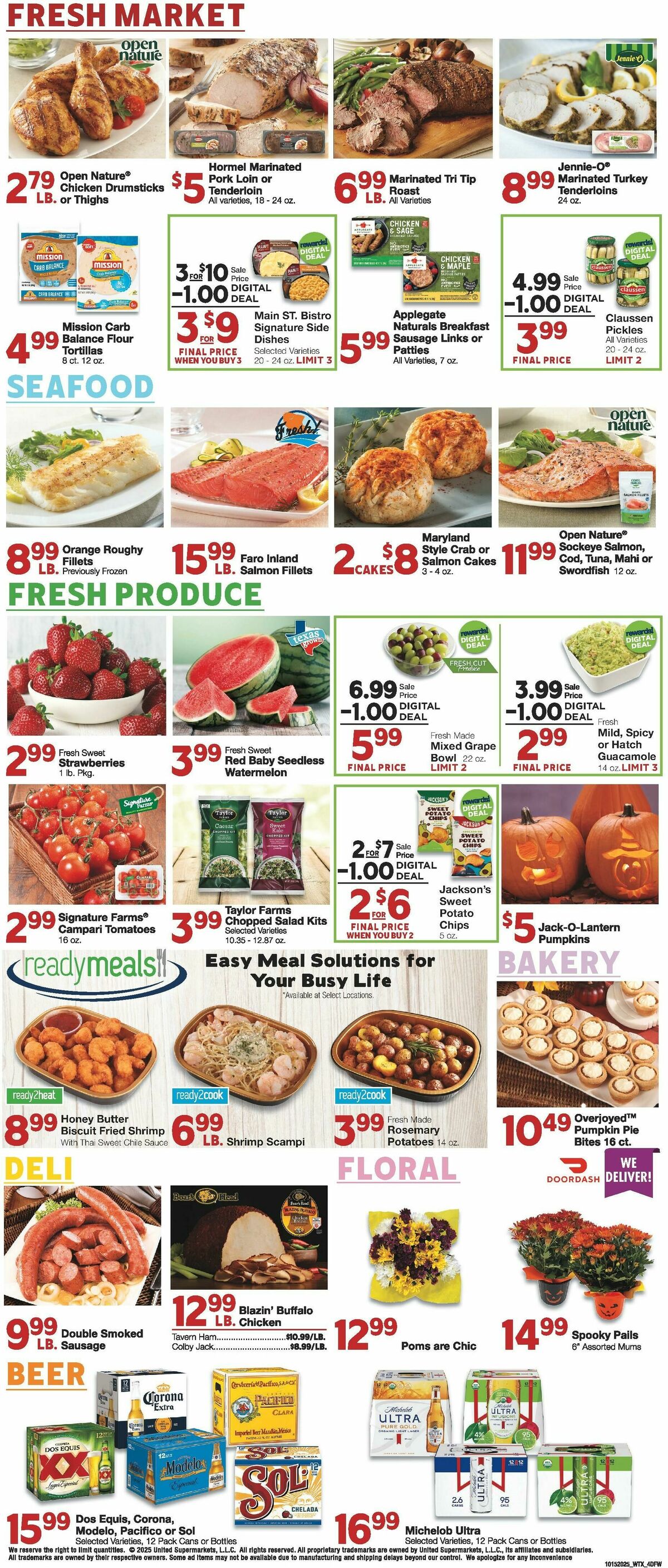 United Supermarkets Weekly Ad from October 15
