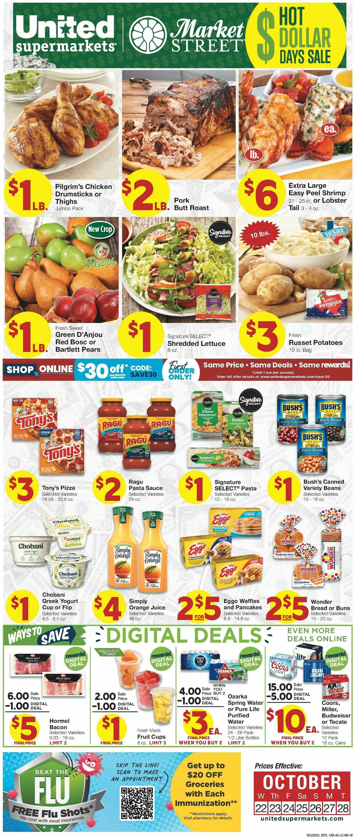 United Supermarkets Weekly Ad from October 22