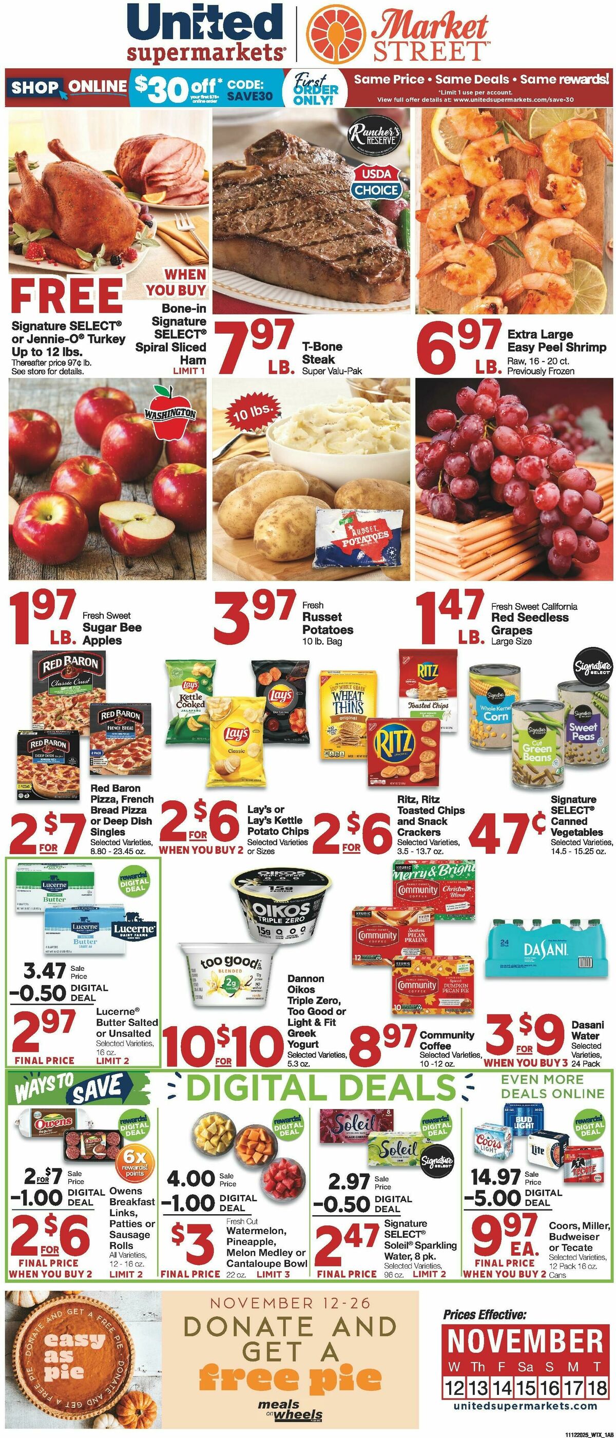 United Supermarkets Weekly Ad from November 12