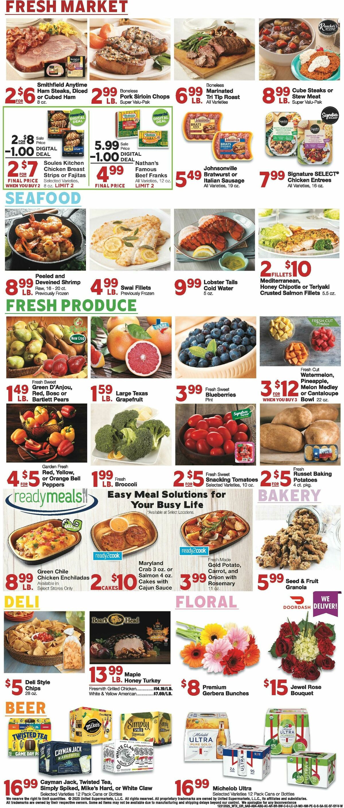 United Supermarkets Weekly Ad from December 31