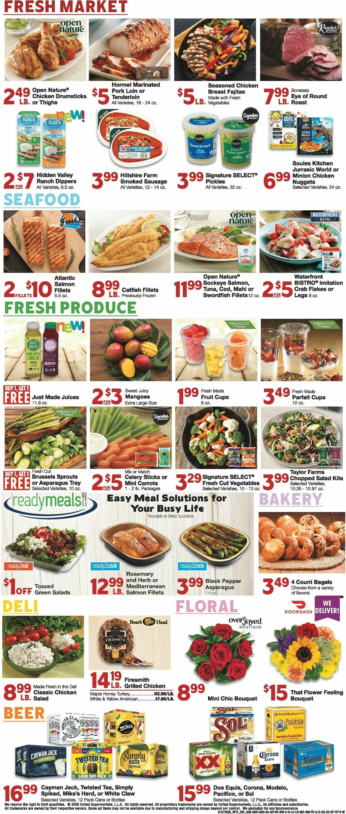 United Supermarkets Weekly Ad from January 7