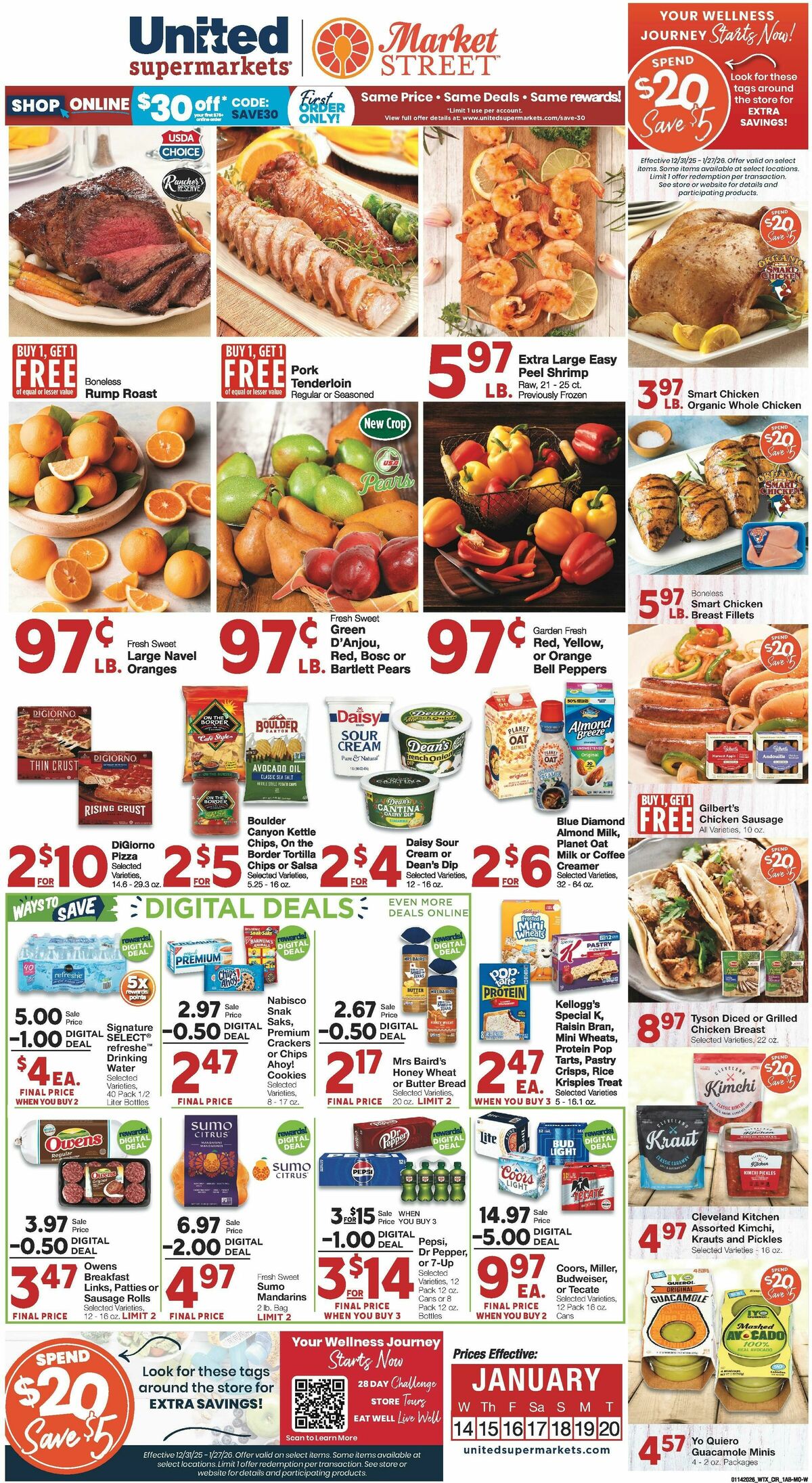 United Supermarkets Weekly Ad from January 14