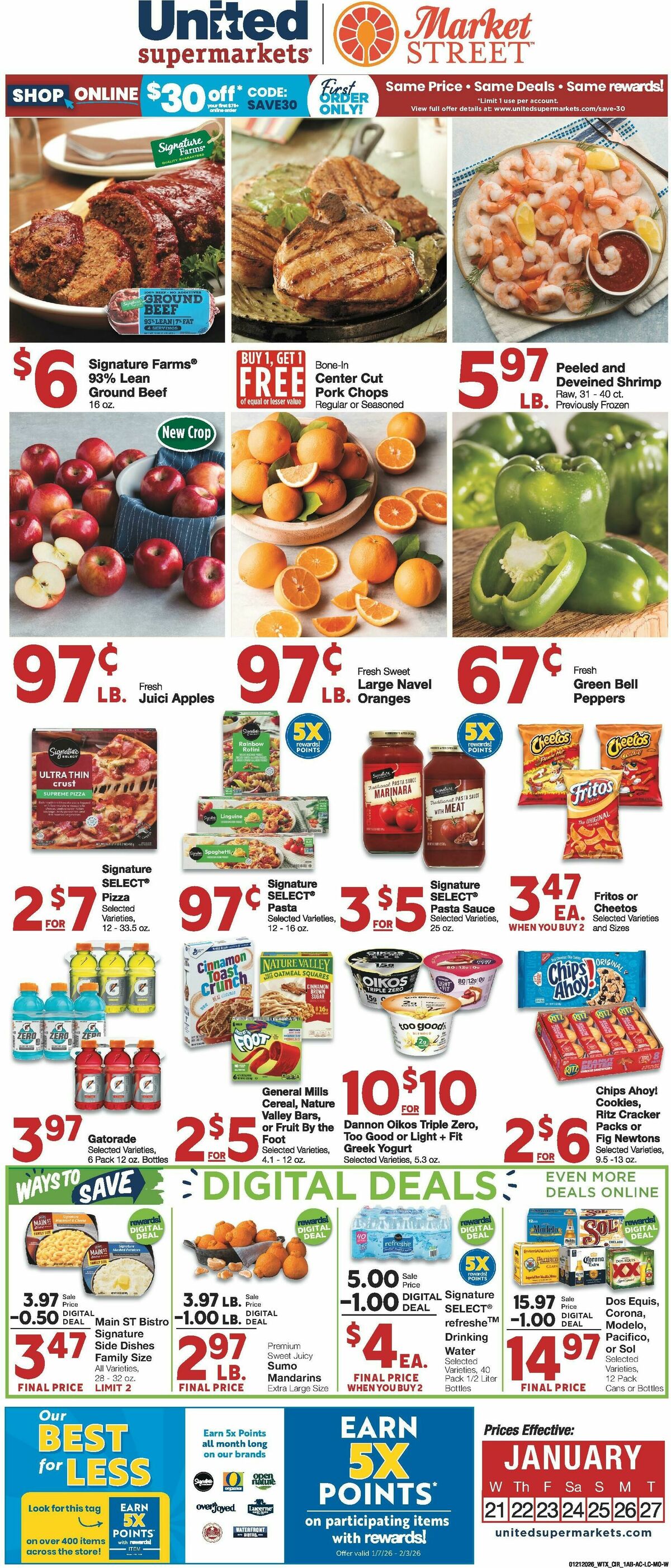 United Supermarkets Weekly Ad from January 21