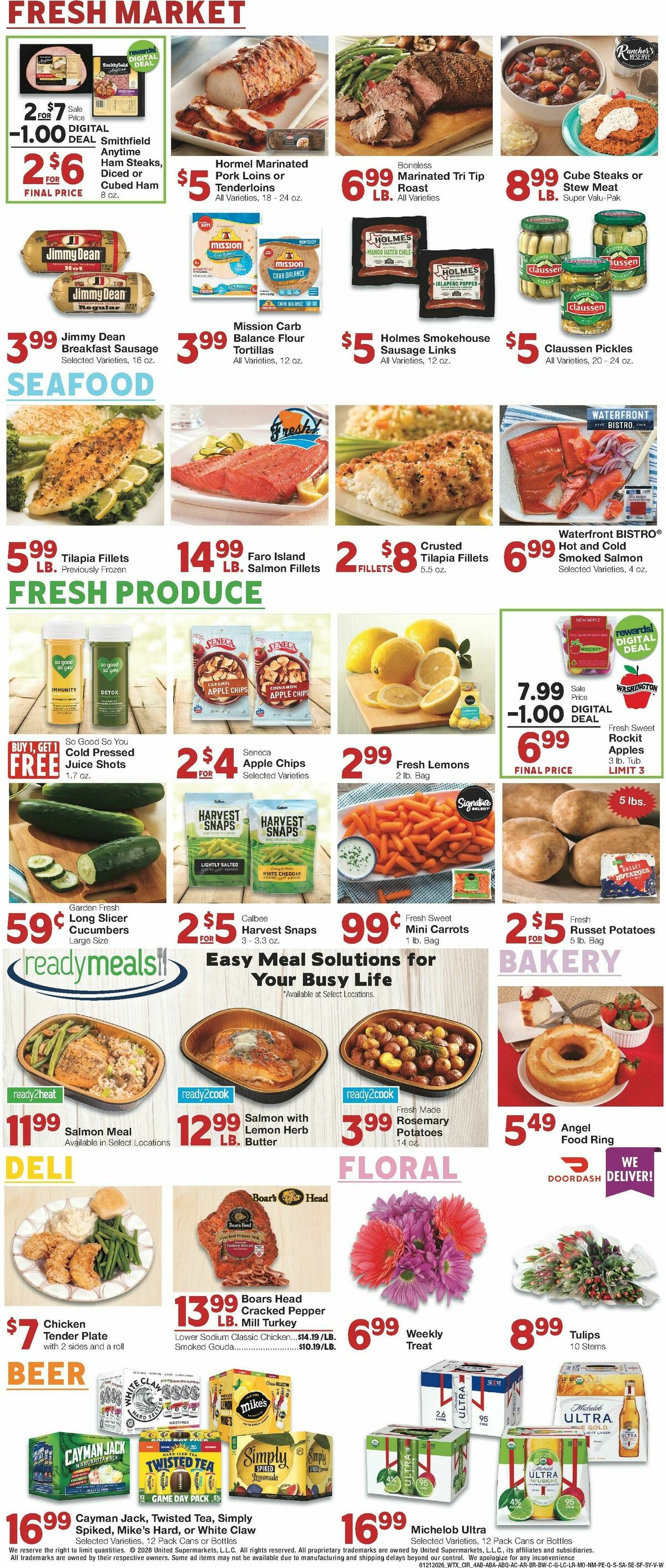 United Supermarkets Weekly Ad from January 21