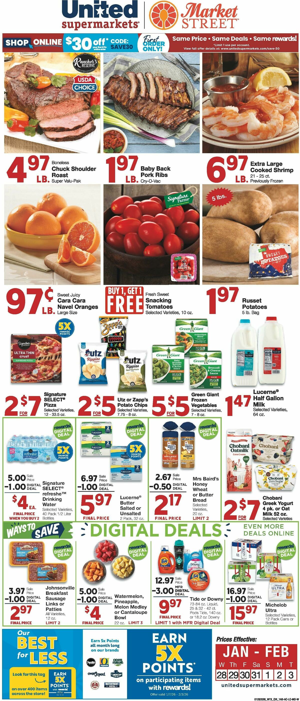 United Supermarkets Weekly Ad from January 28